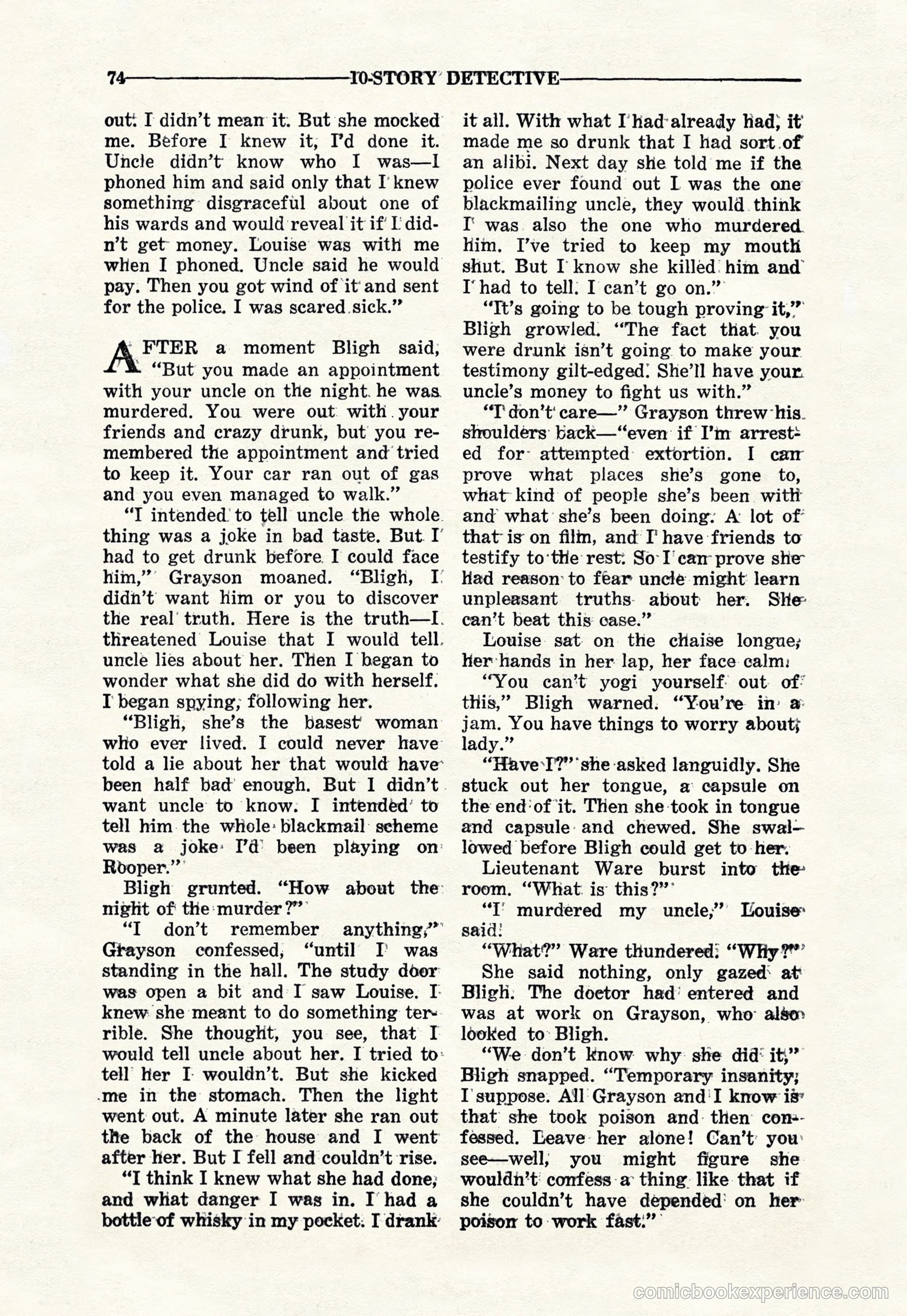 10-Story Detective Magazine Cover — page 76 of 116