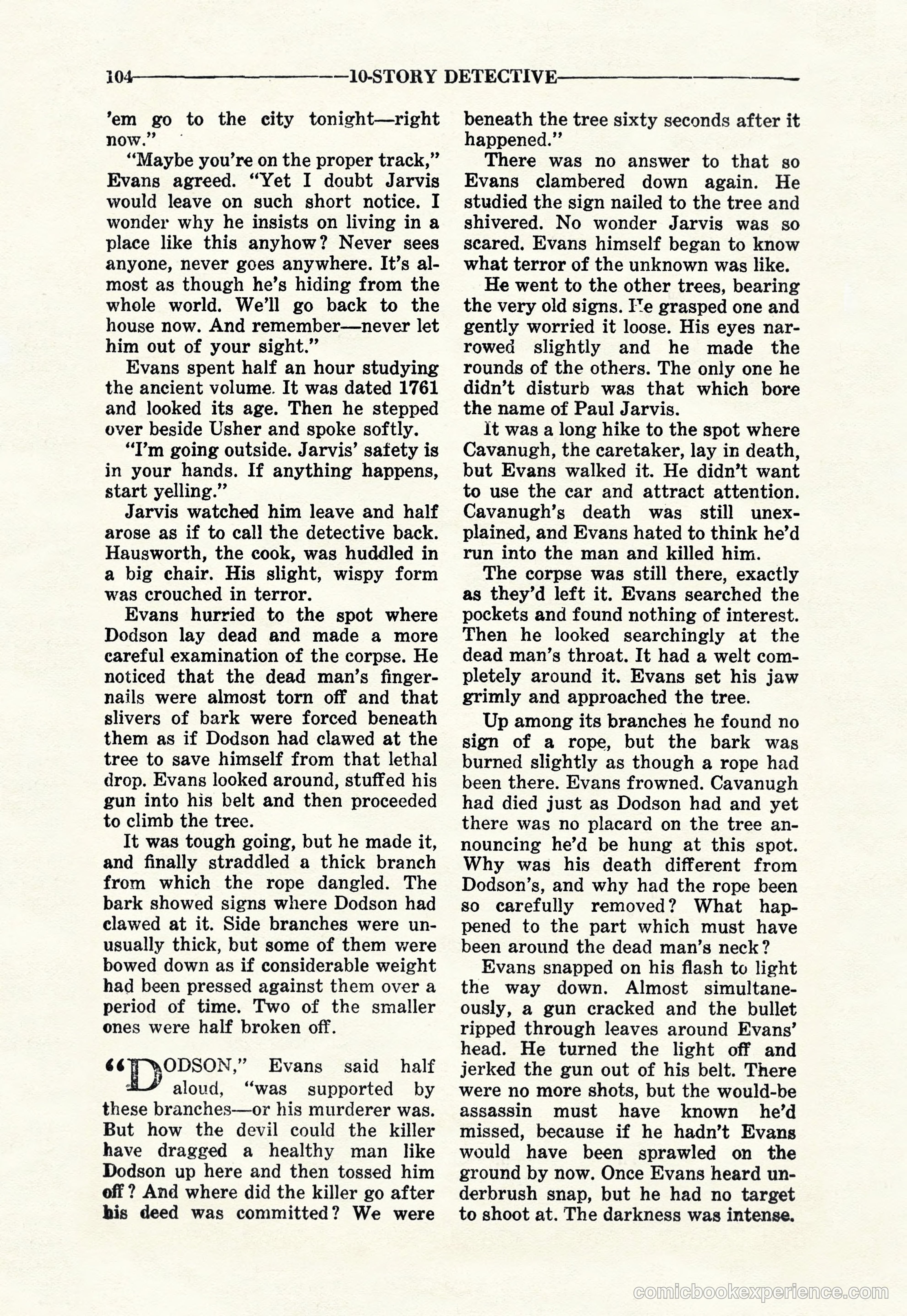 10-Story Detective Magazine Cover — page 106 of 116