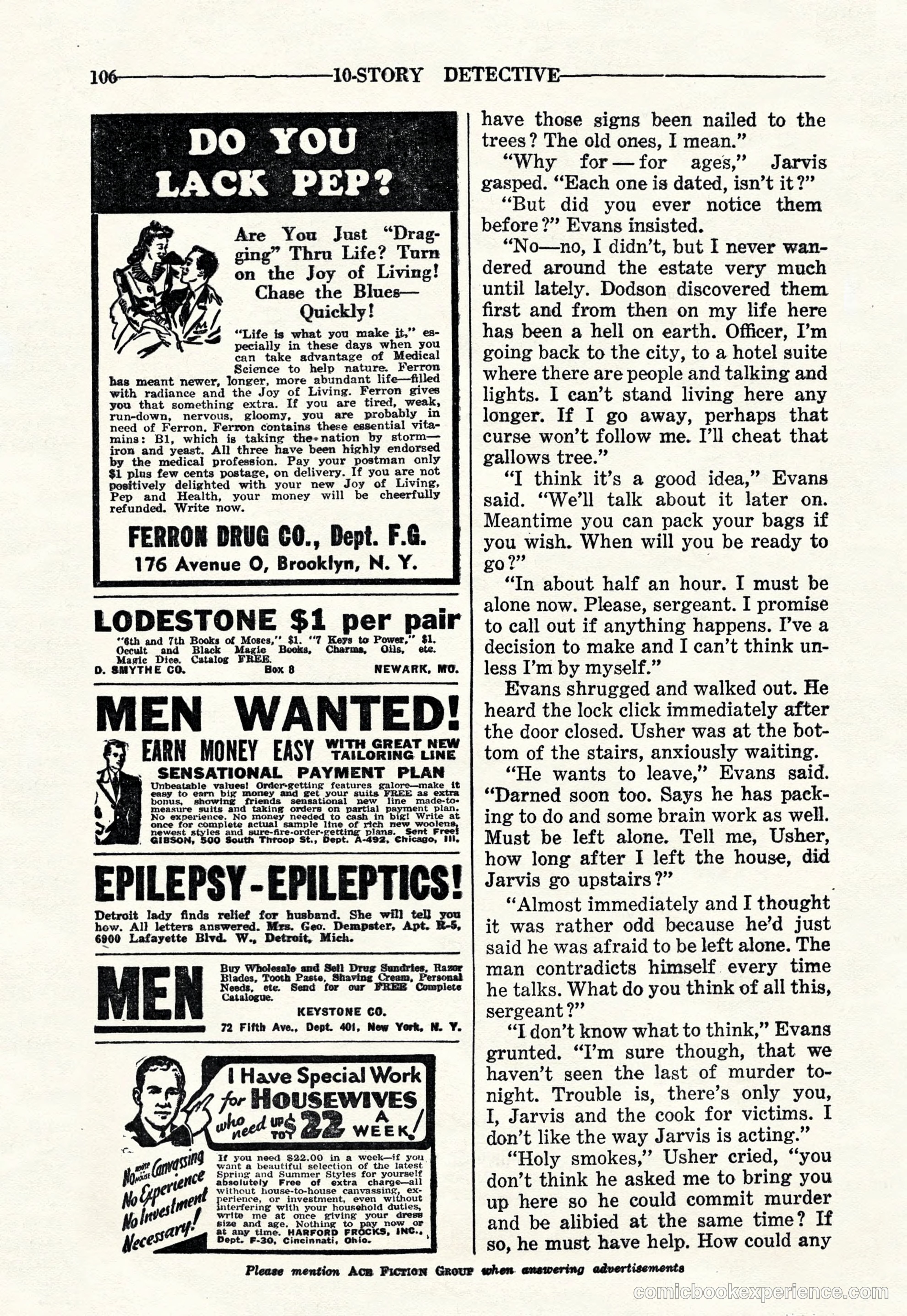 10-Story Detective Magazine Cover — page 108 of 116