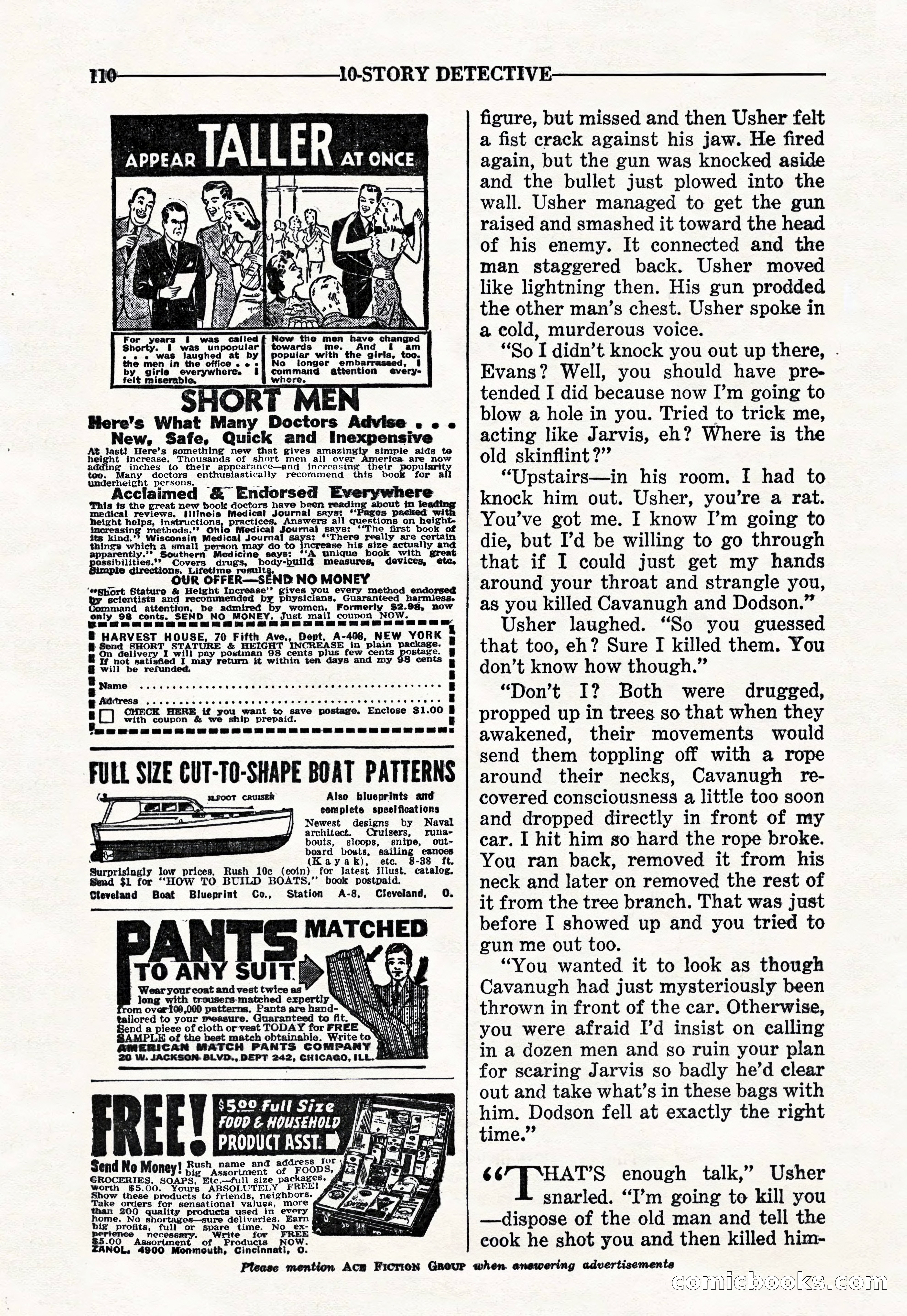 10-Story Detective Magazine Cover — page 112 of 116