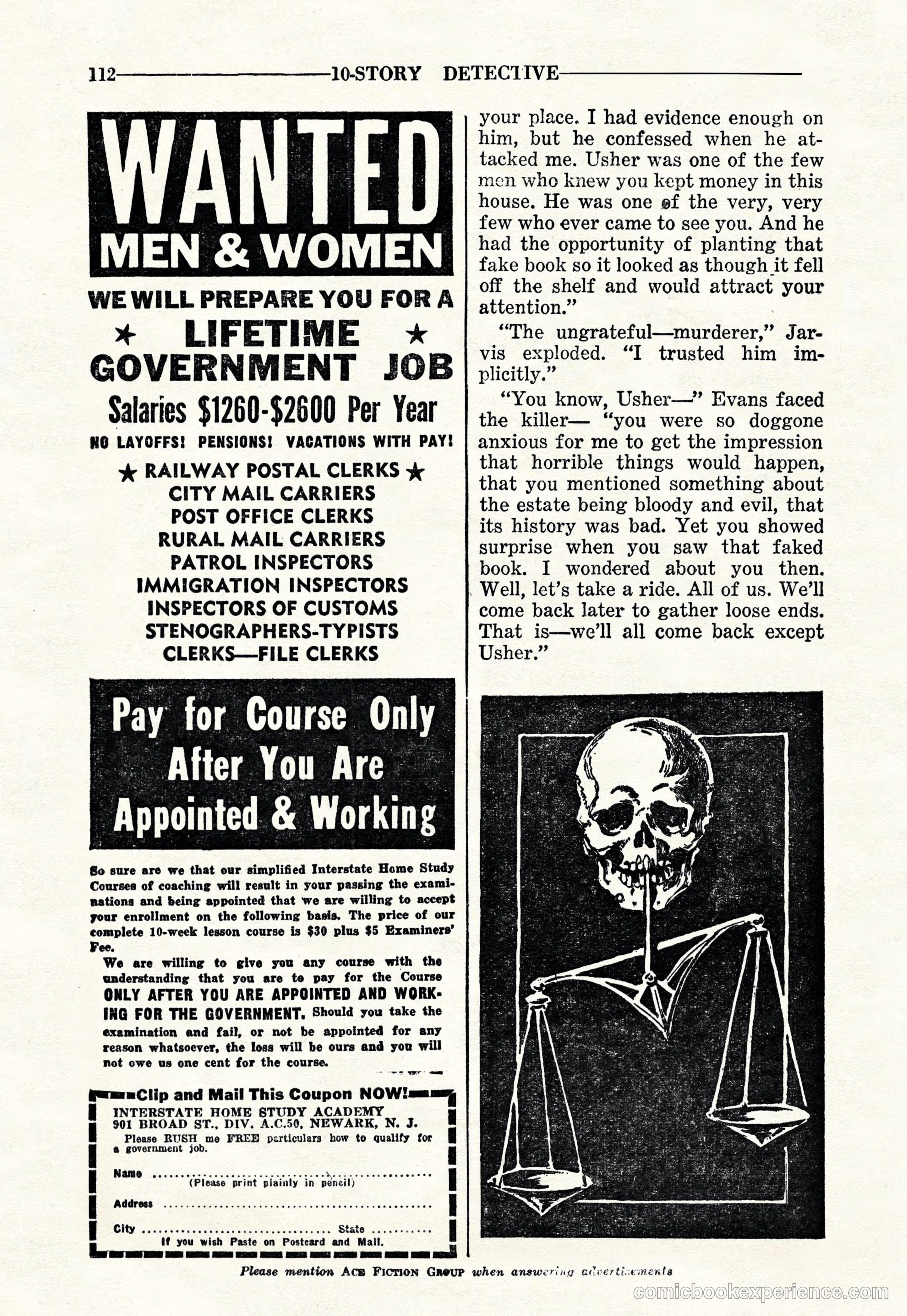 10-Story Detective Magazine Cover — page 114 of 116
