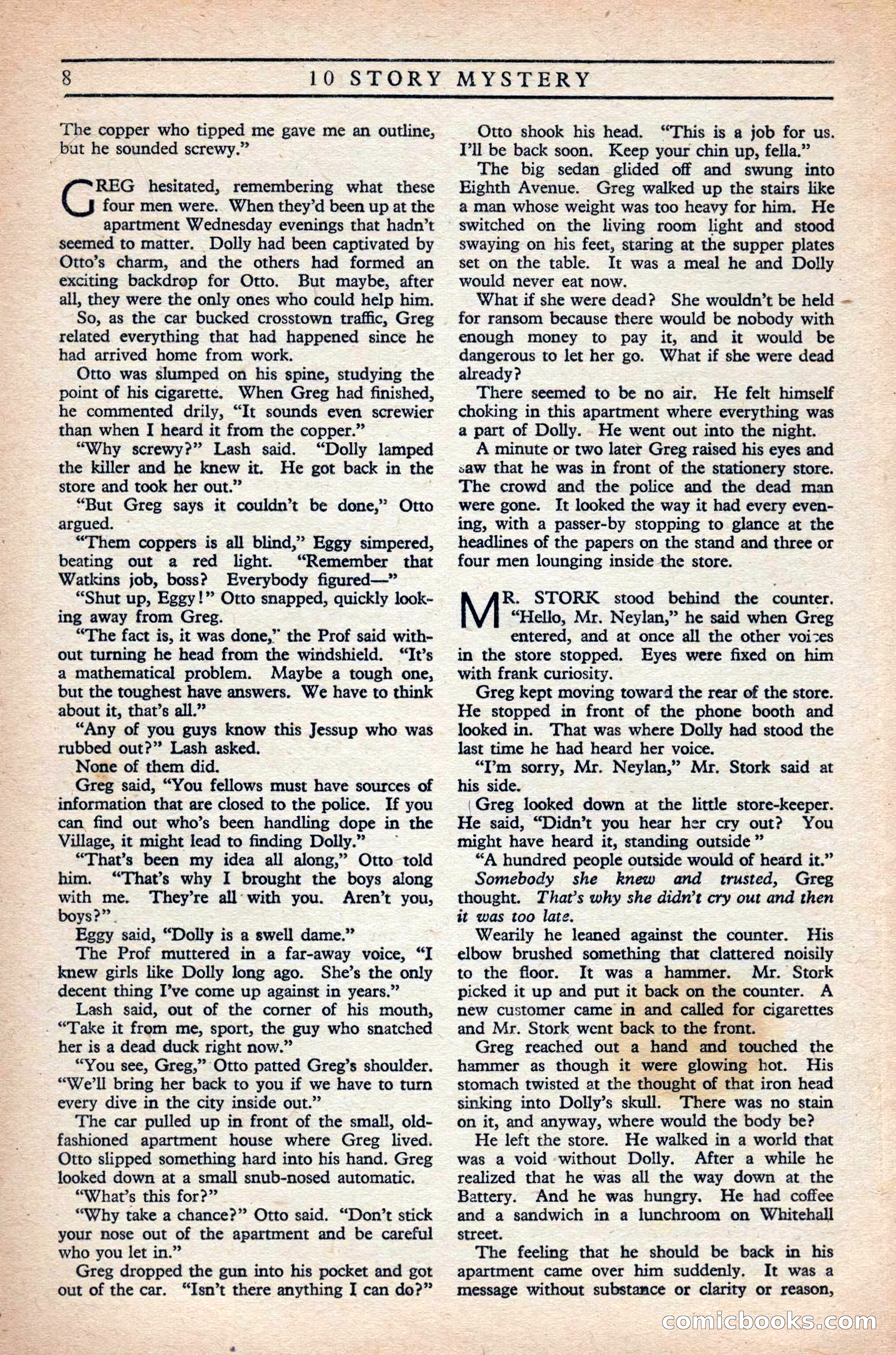 10 Story Mystery Magazine, Issue 1 — page 10 of 68