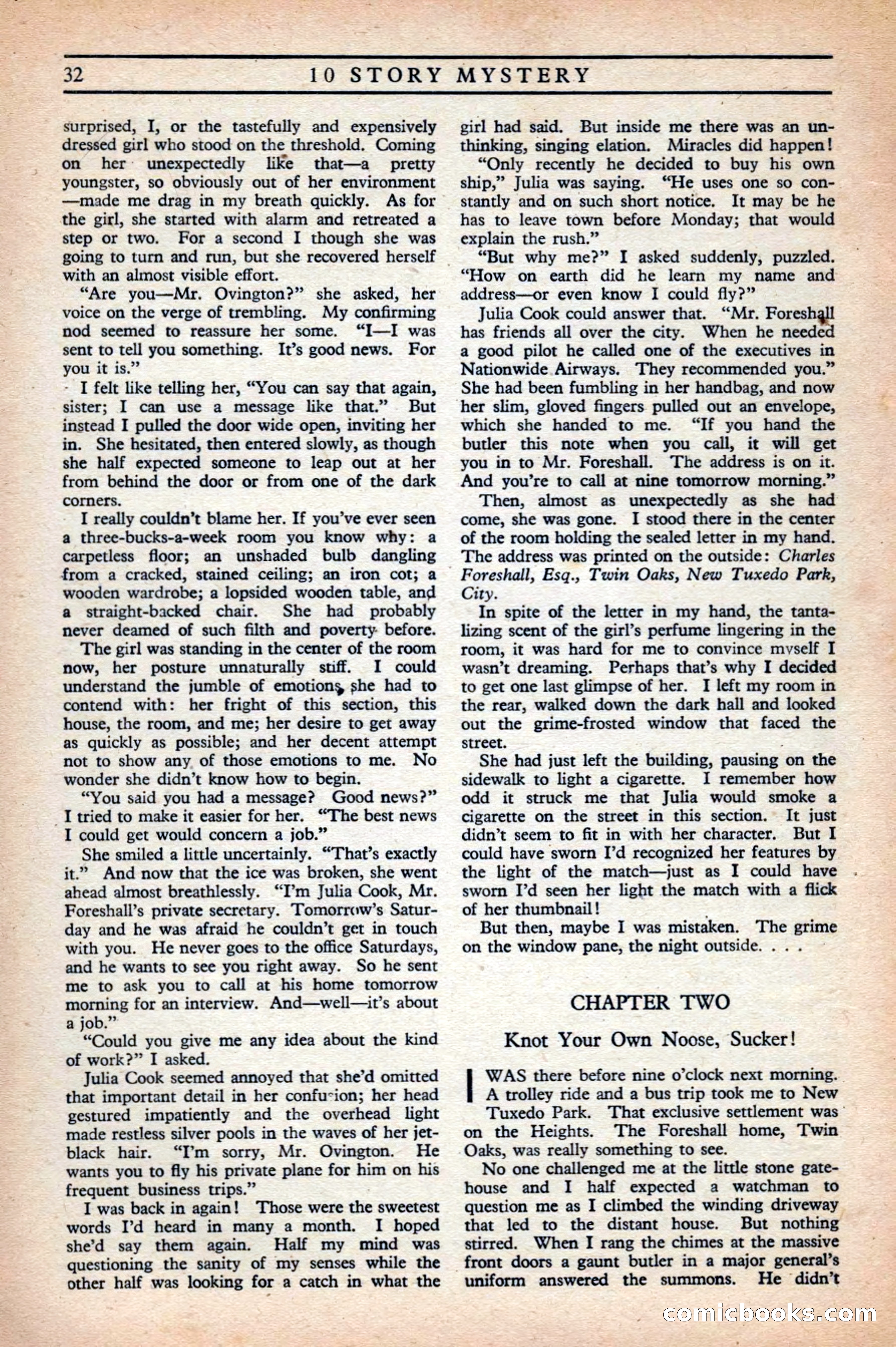 10 Story Mystery Magazine, Issue 1 — page 34 of 68