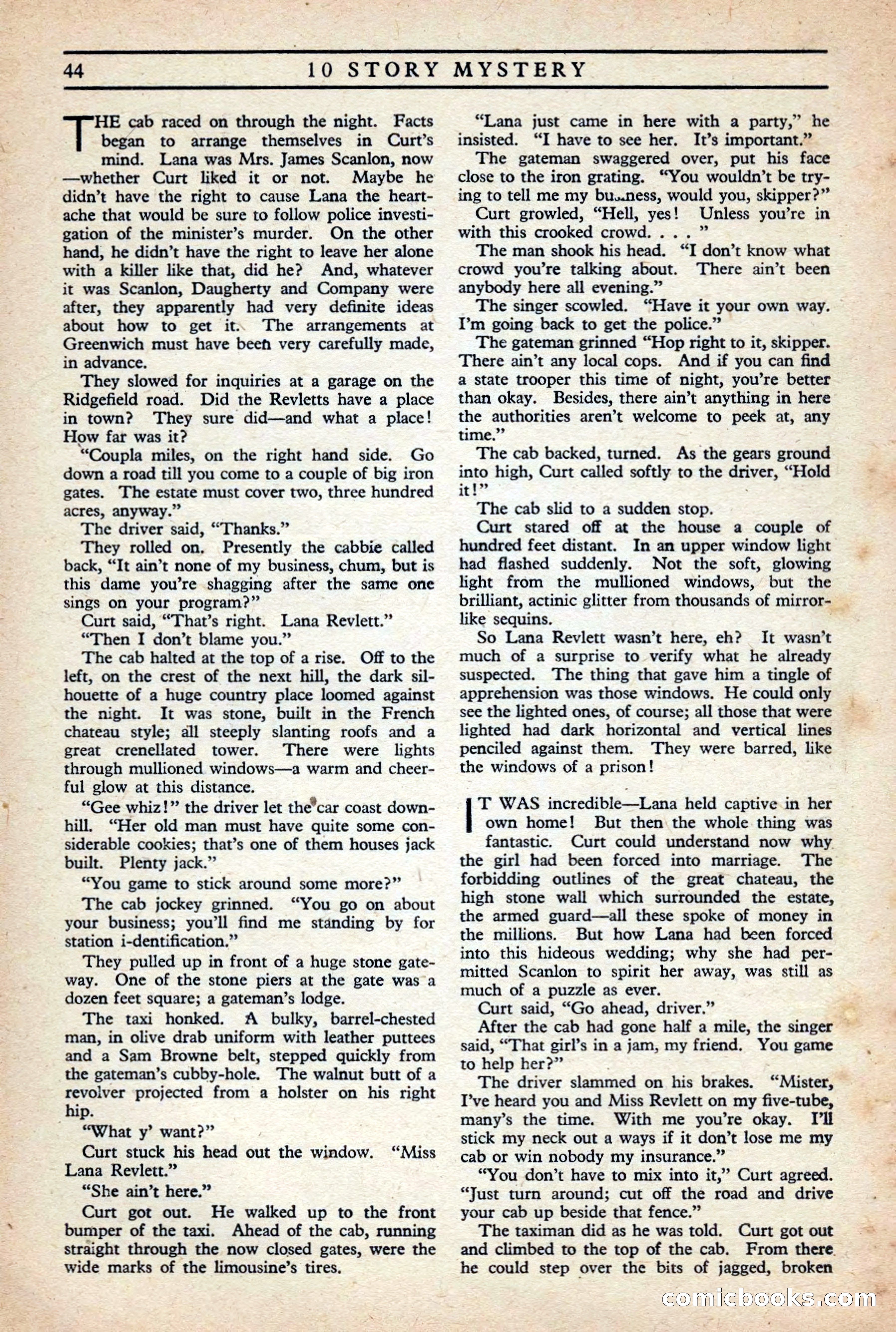 10 Story Mystery Magazine, Issue 1 — page 46 of 68