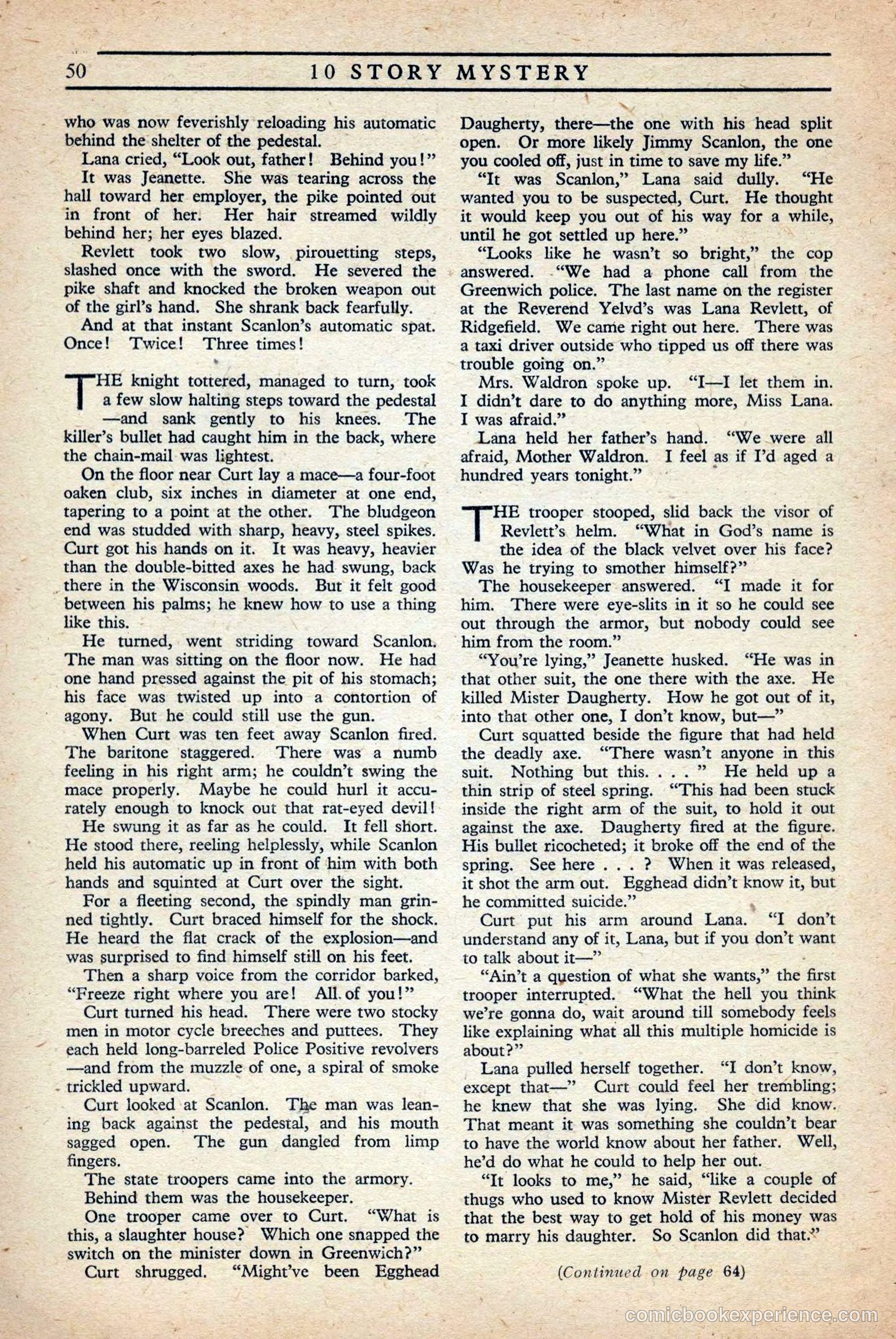 10 Story Mystery Magazine, Issue 1 — page 52 of 68