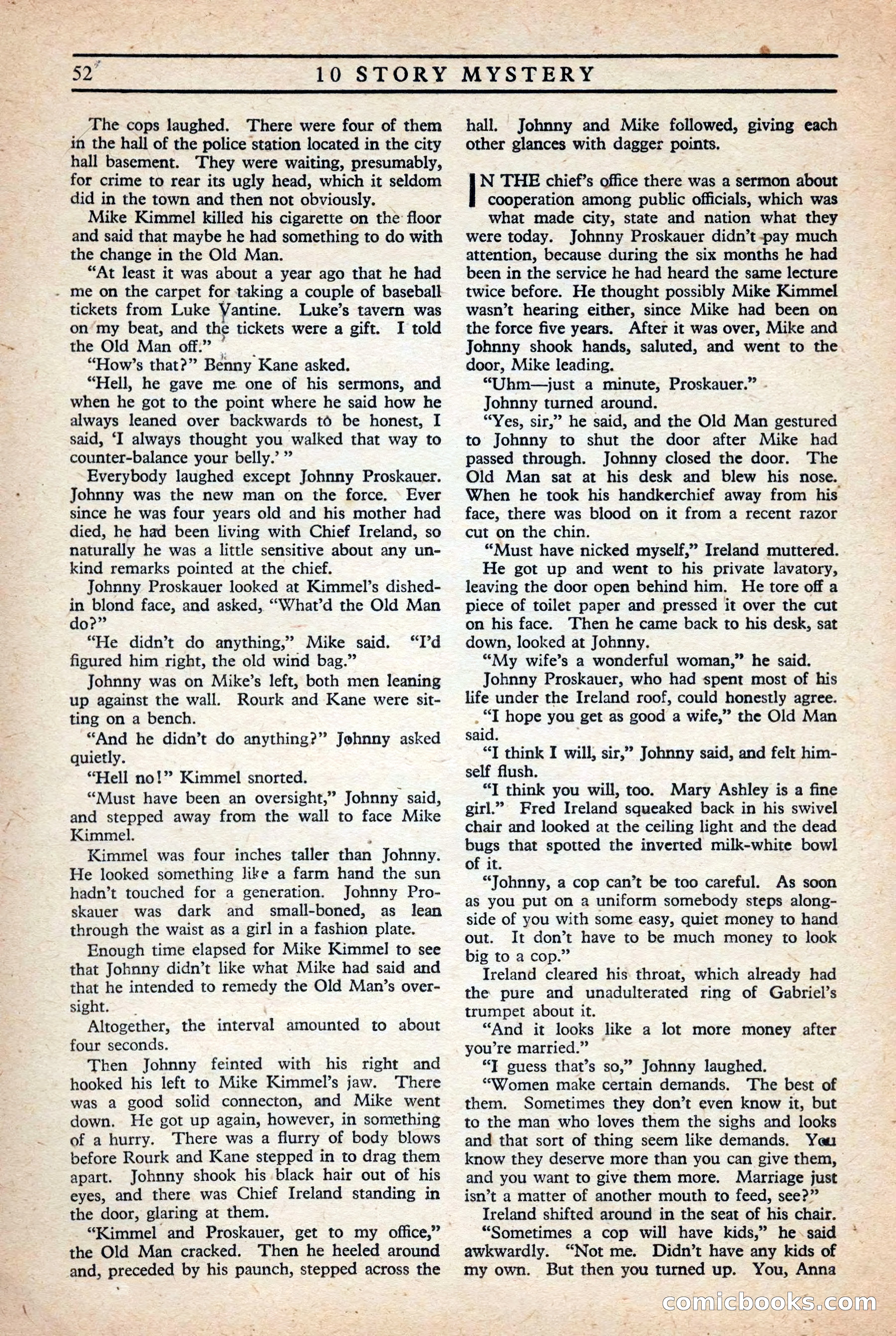 10 Story Mystery Magazine, Issue 1 — page 54 of 68