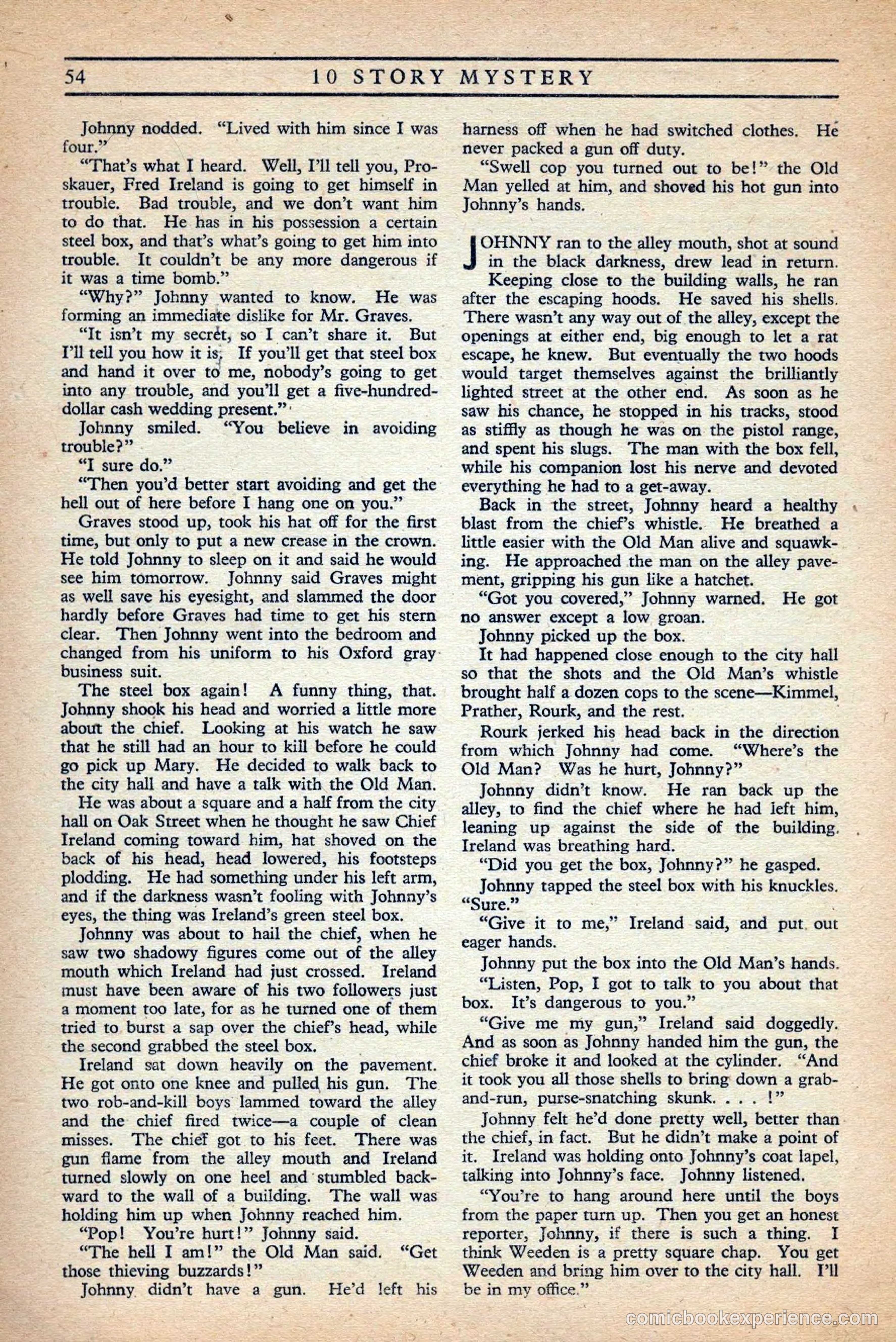 10 Story Mystery Magazine, Issue 1 — page 56 of 68