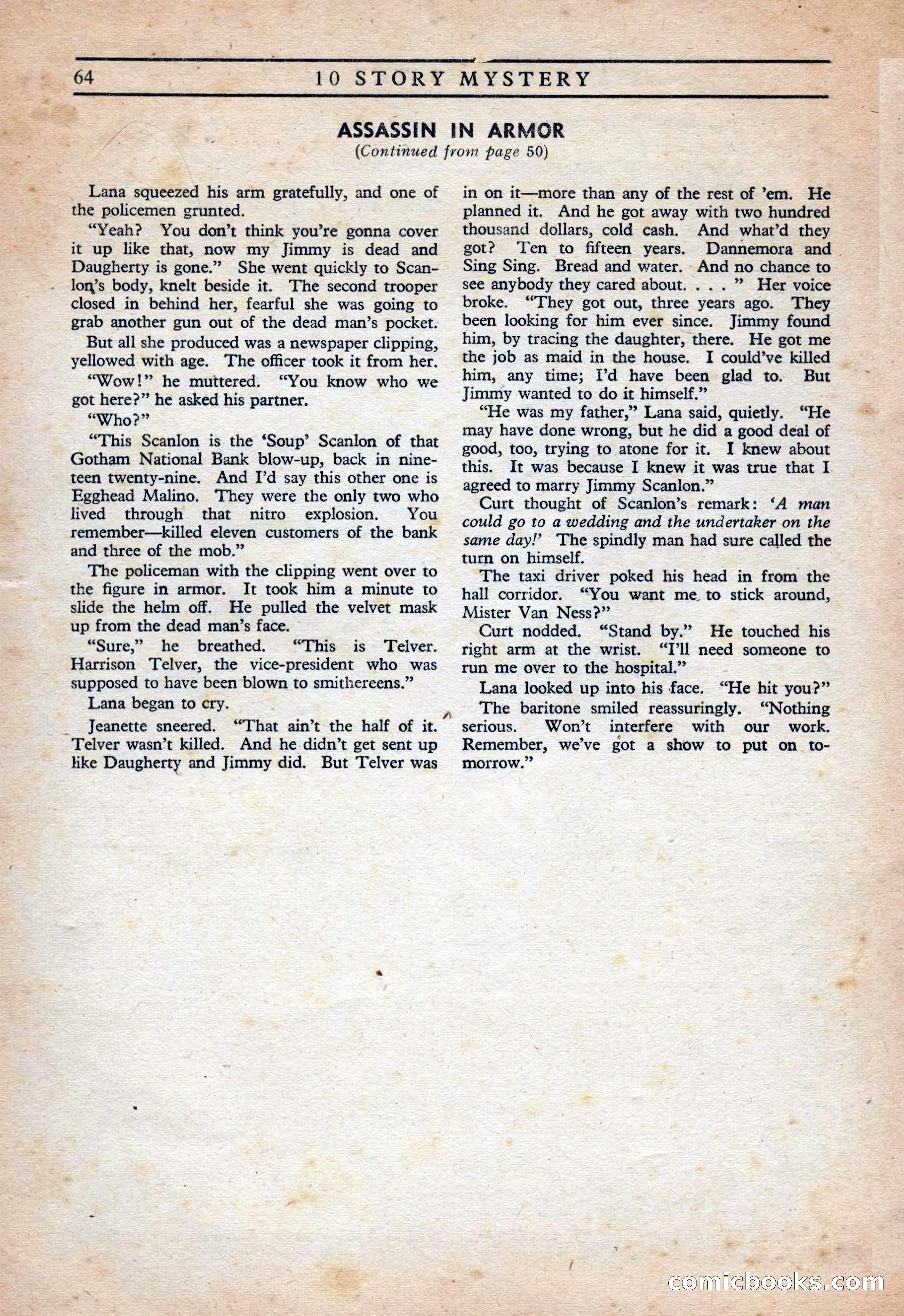 10 Story Mystery Magazine, Issue 1 — page 66 of 68