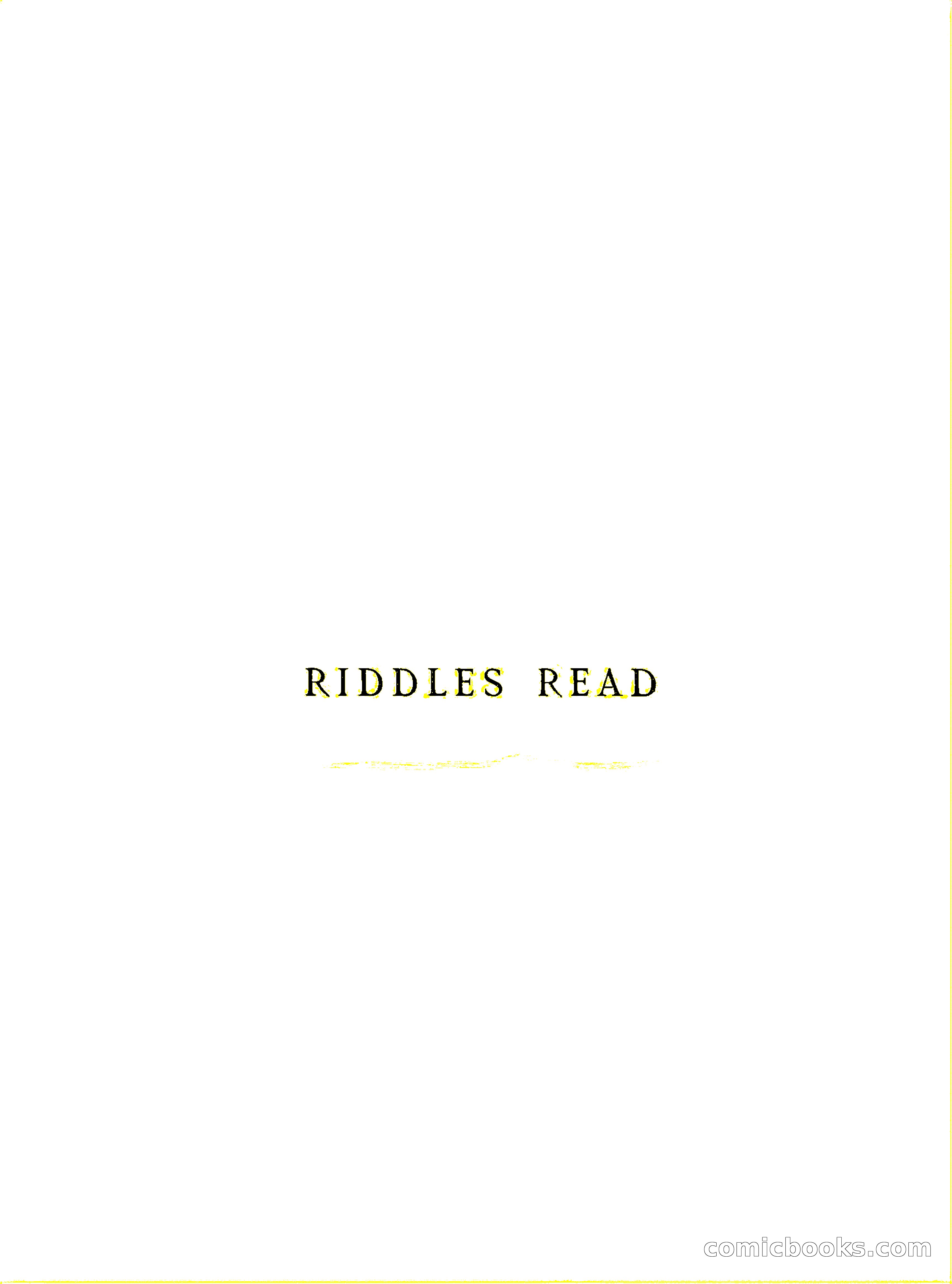 Riddles Read — page 8 of 345
