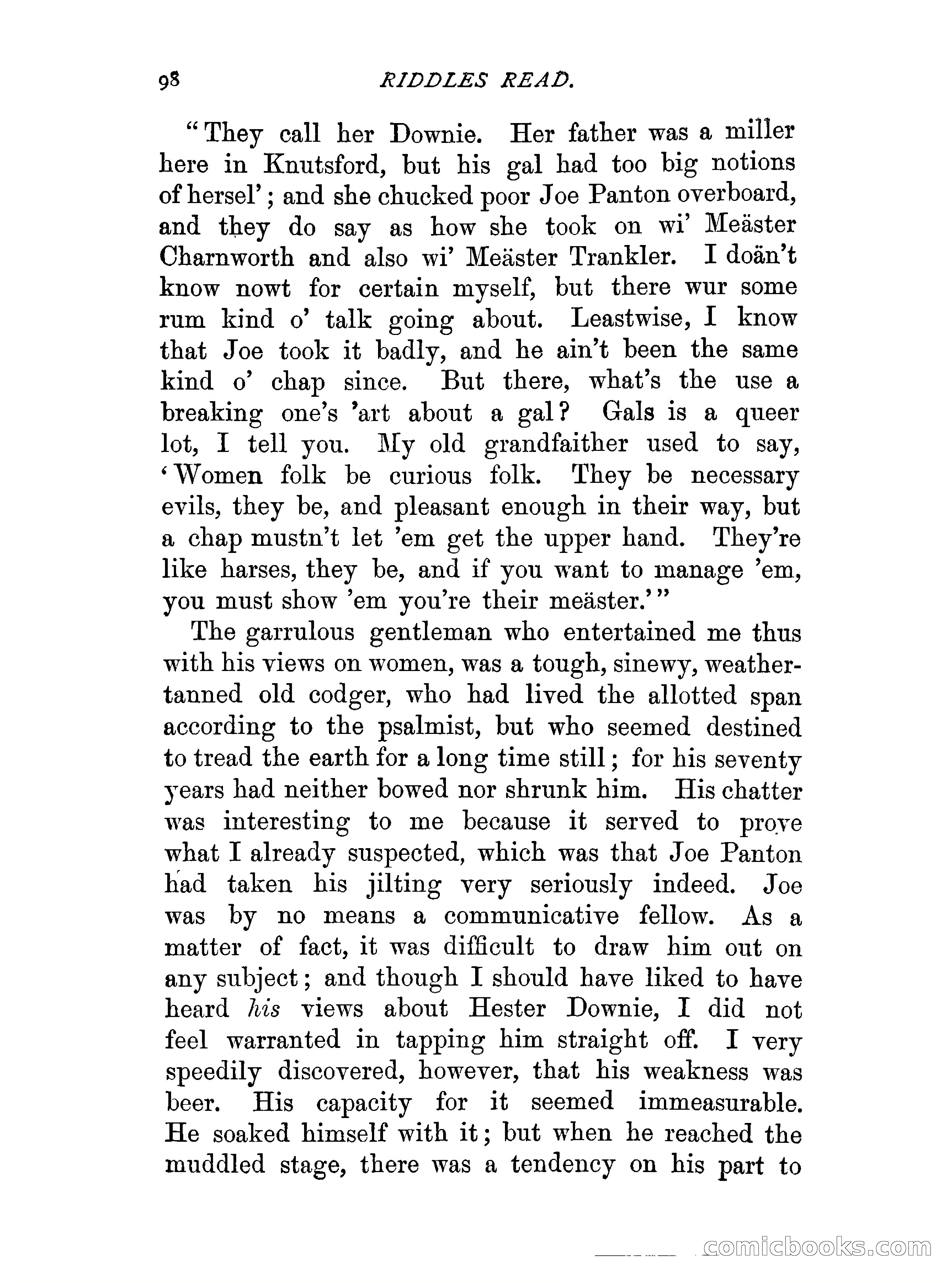 Riddles Read — page 111 of 345