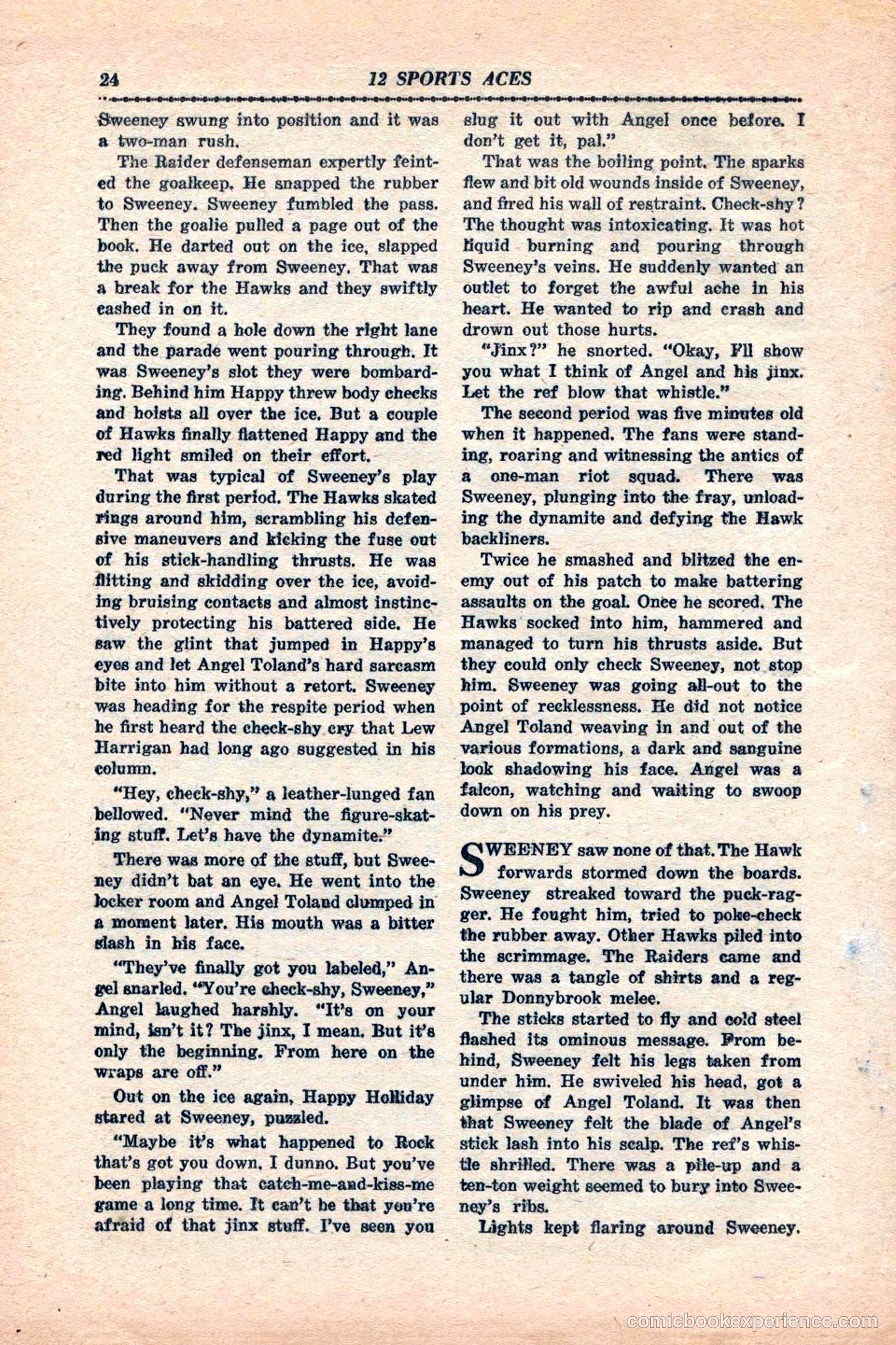 12 Sports Aces, January 1943 — page 26 of 116