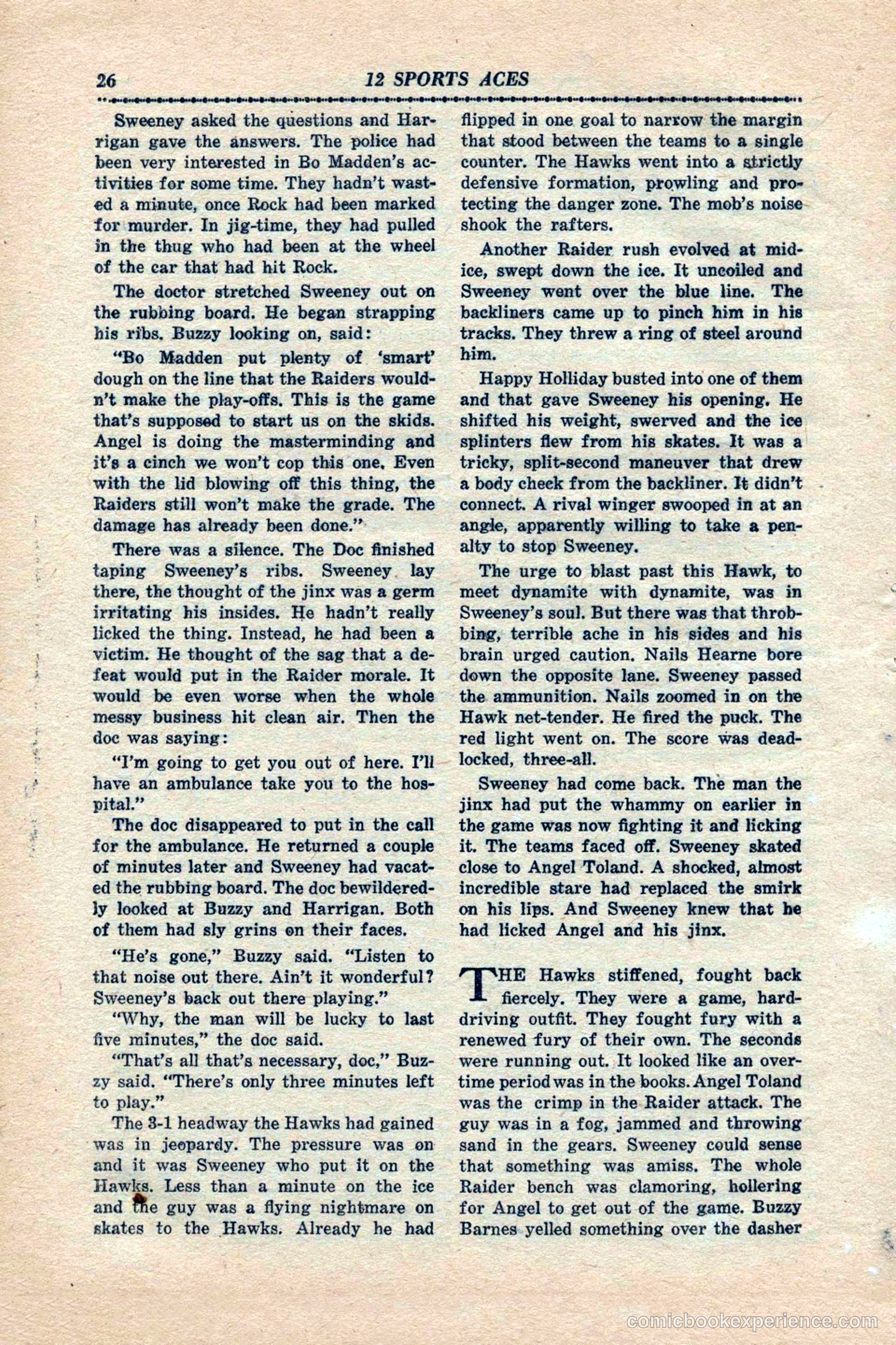12 Sports Aces, January 1943 — page 28 of 116