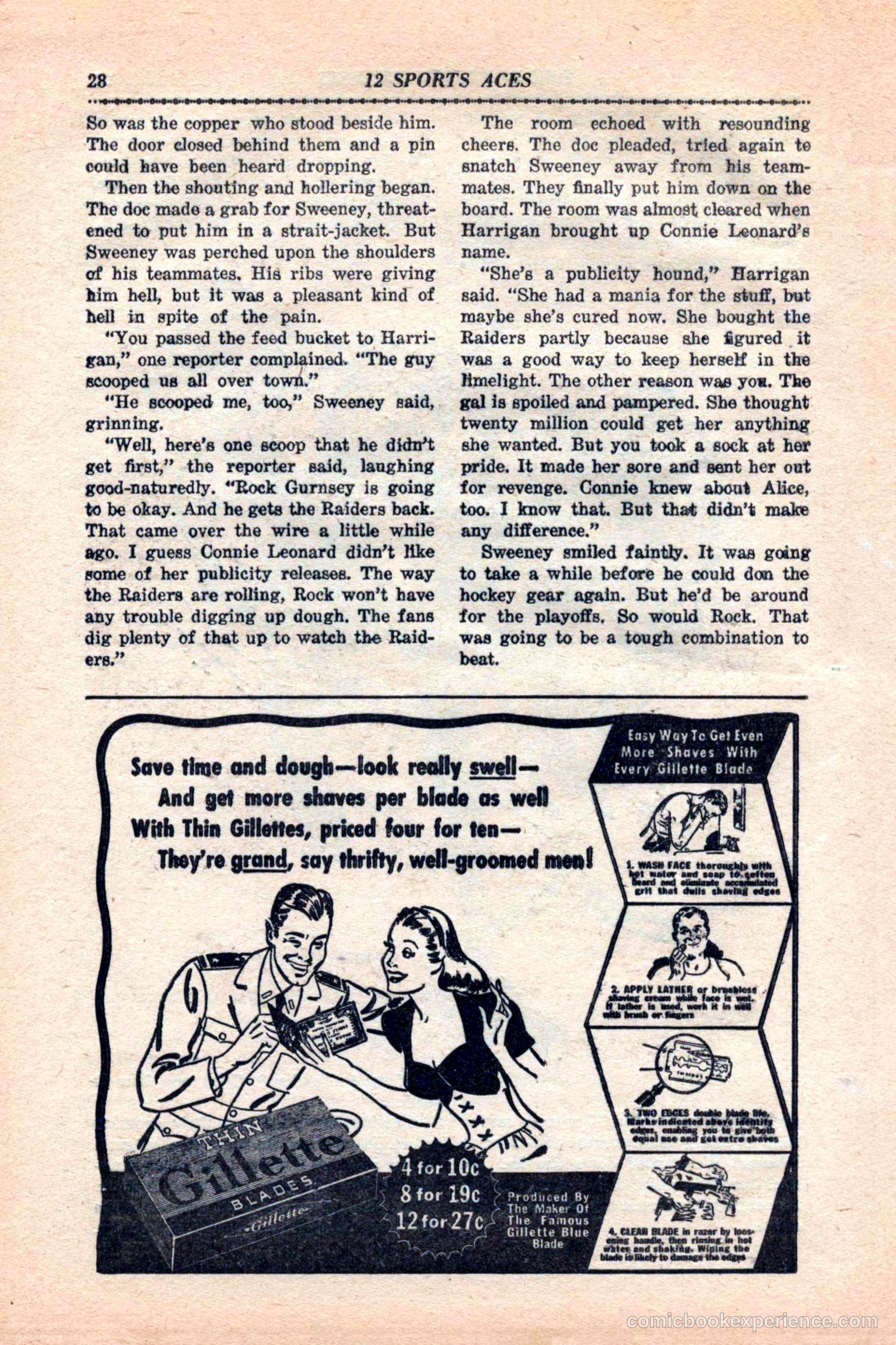12 Sports Aces, January 1943 — page 30 of 116