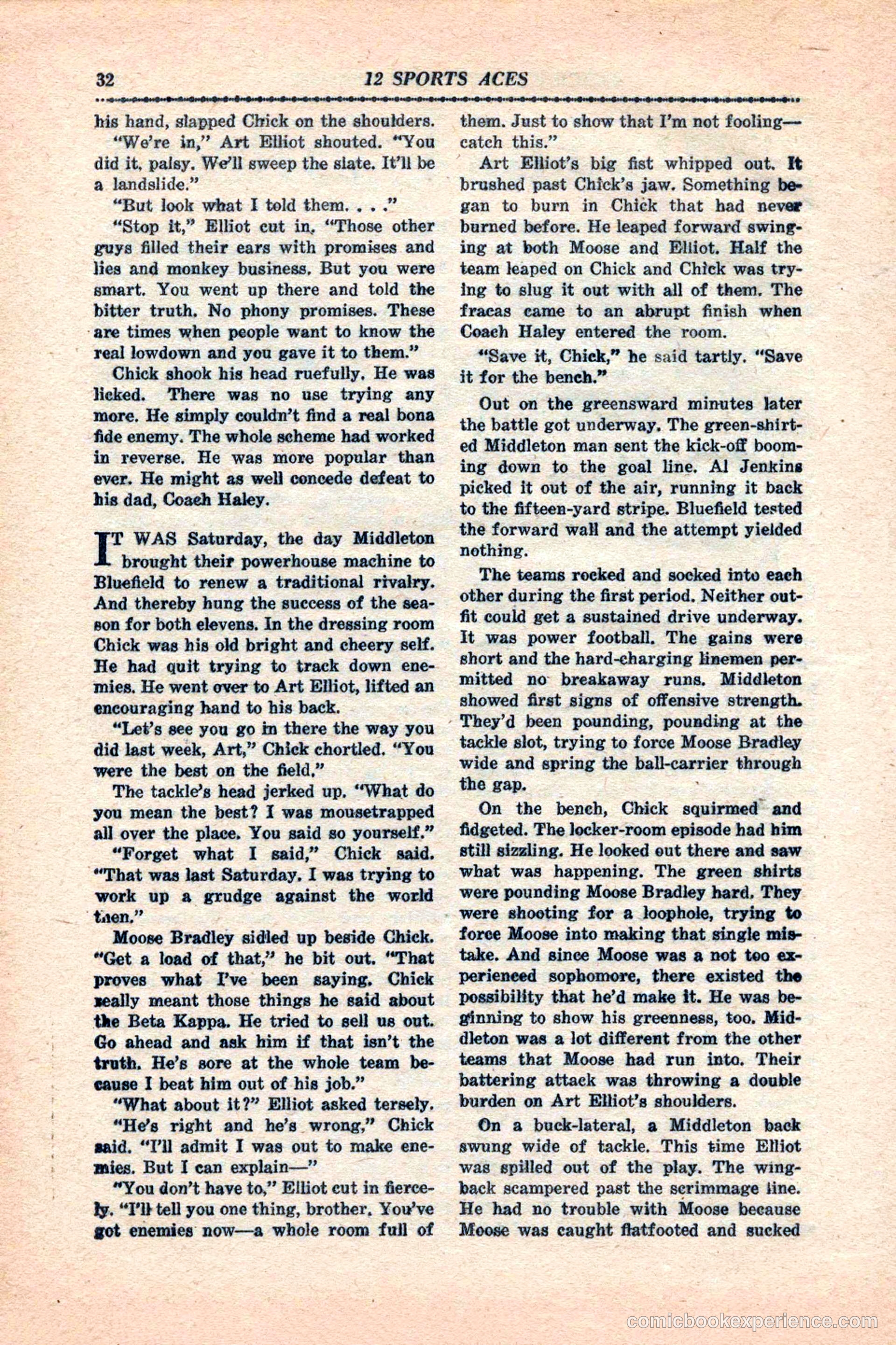 12 Sports Aces, January 1943 — page 34 of 116