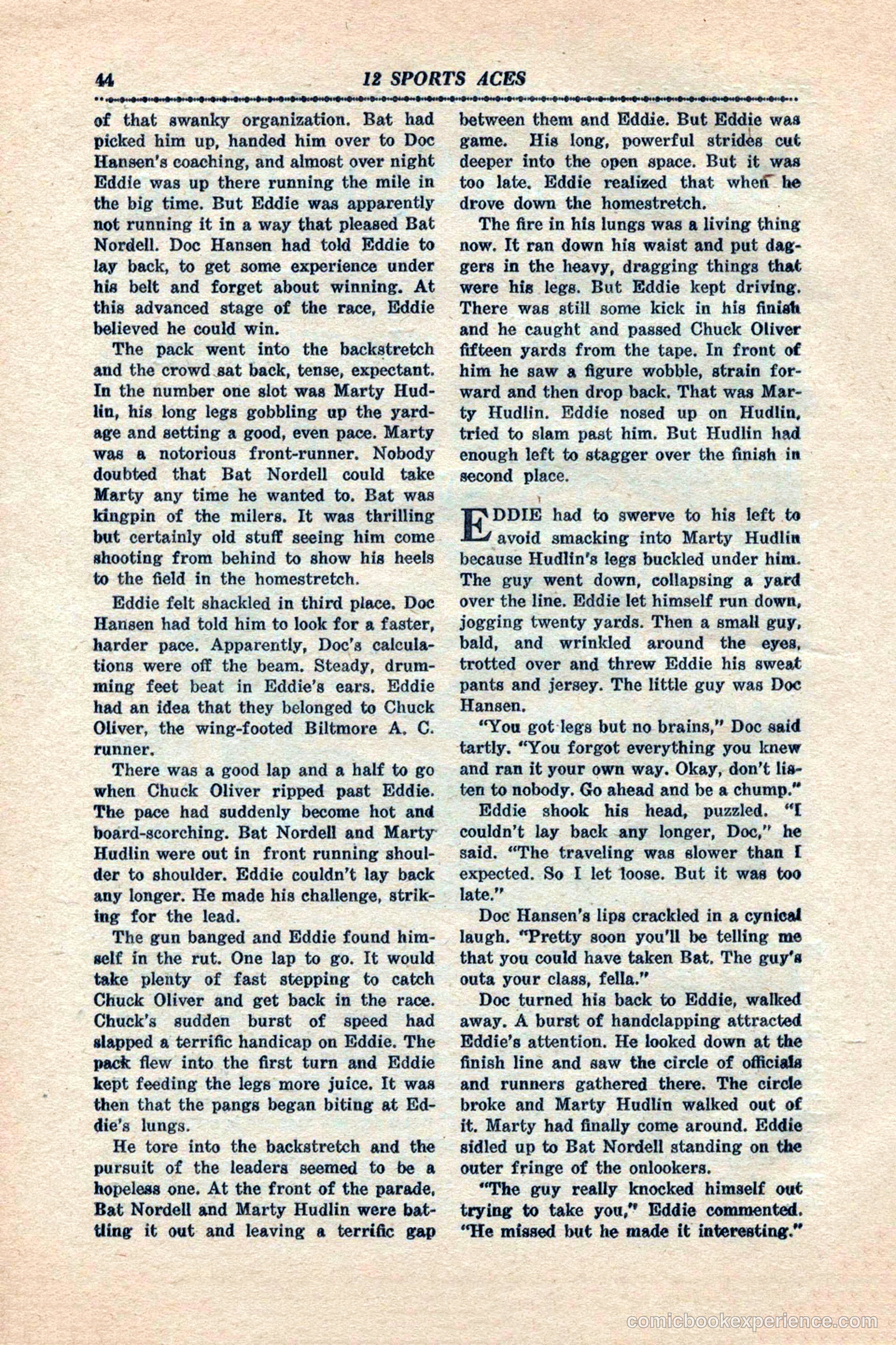 12 Sports Aces, January 1943 — page 46 of 116