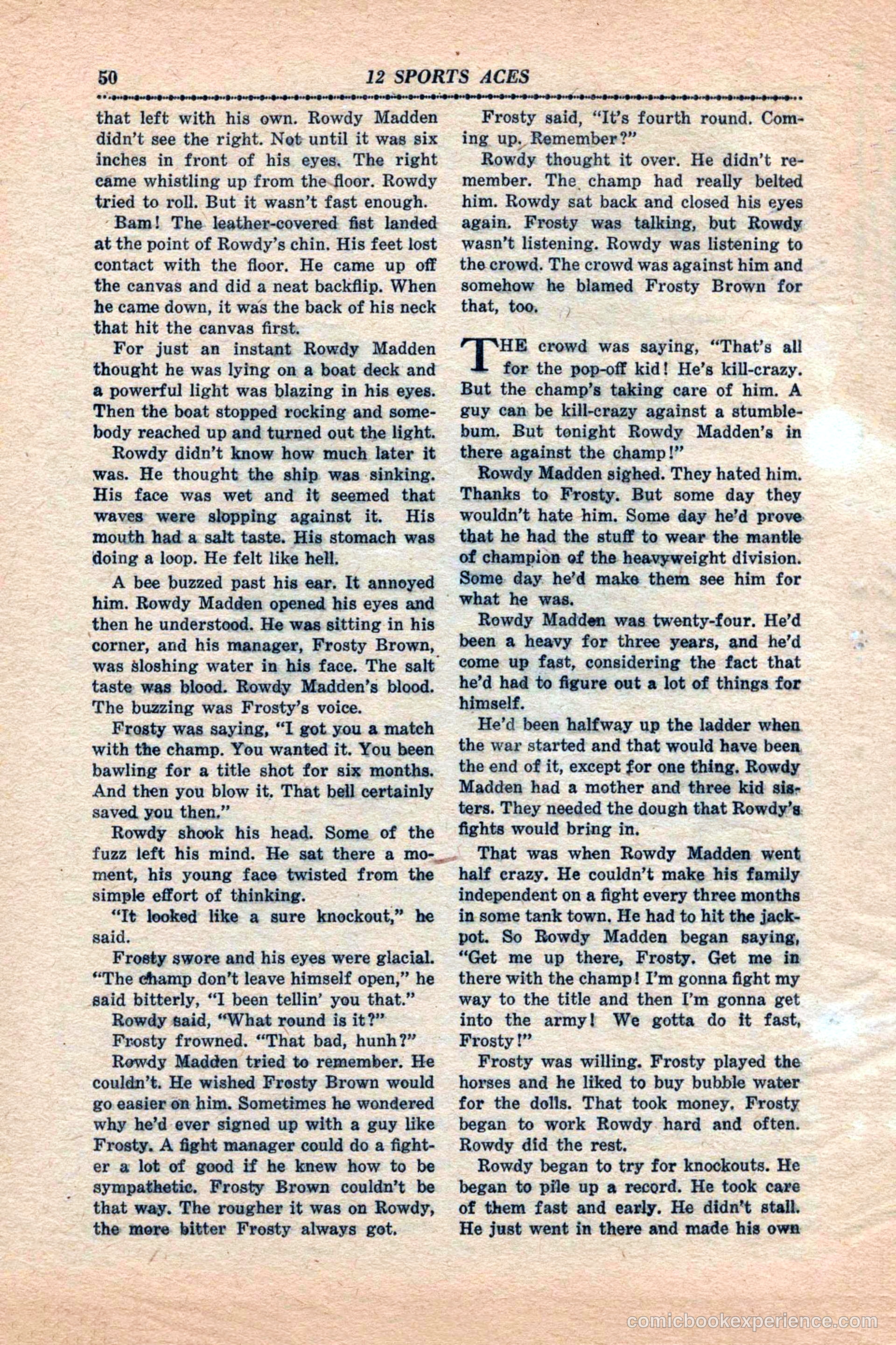 12 Sports Aces, January 1943 — page 52 of 116