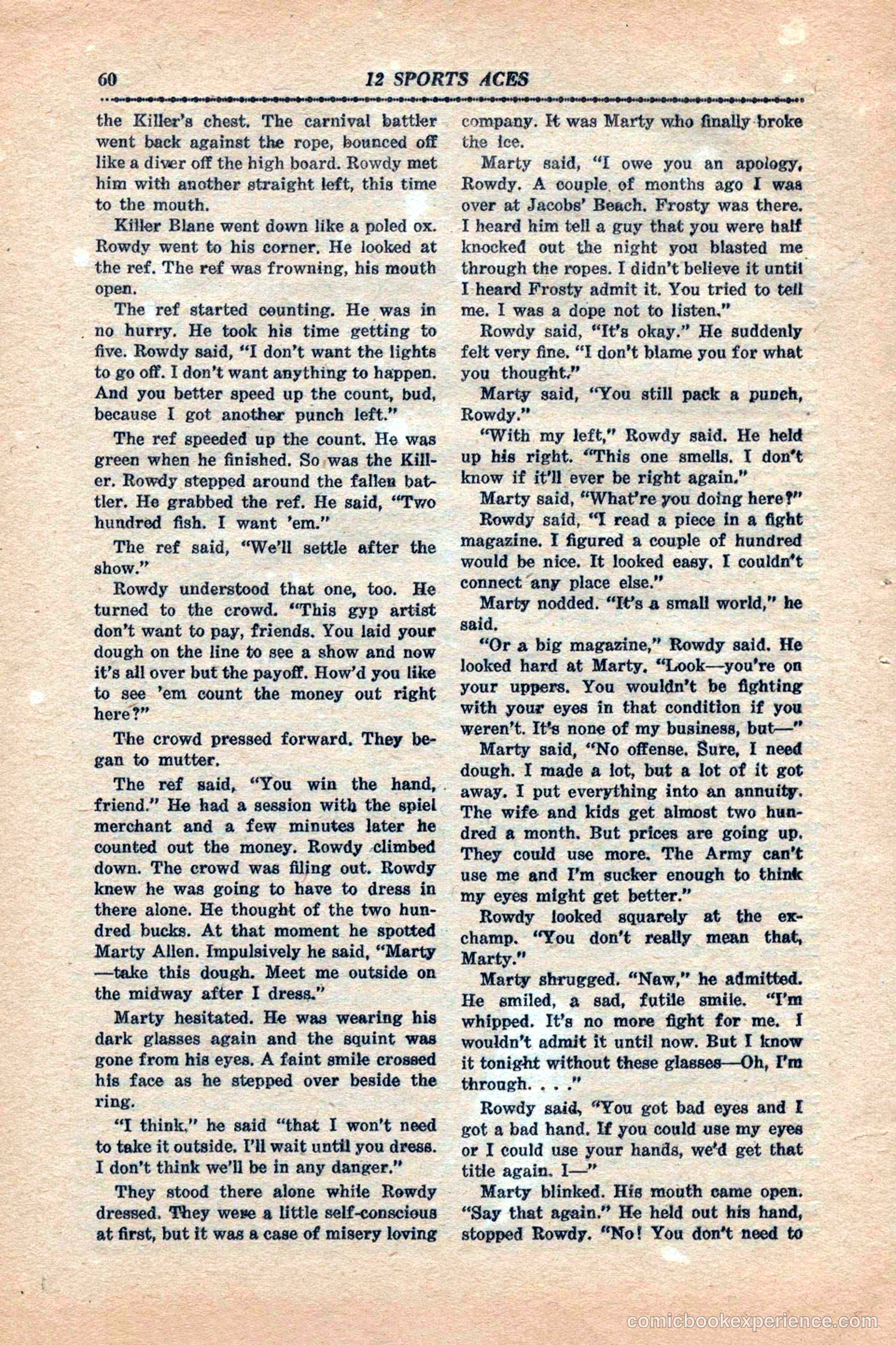 12 Sports Aces, January 1943 — page 62 of 116