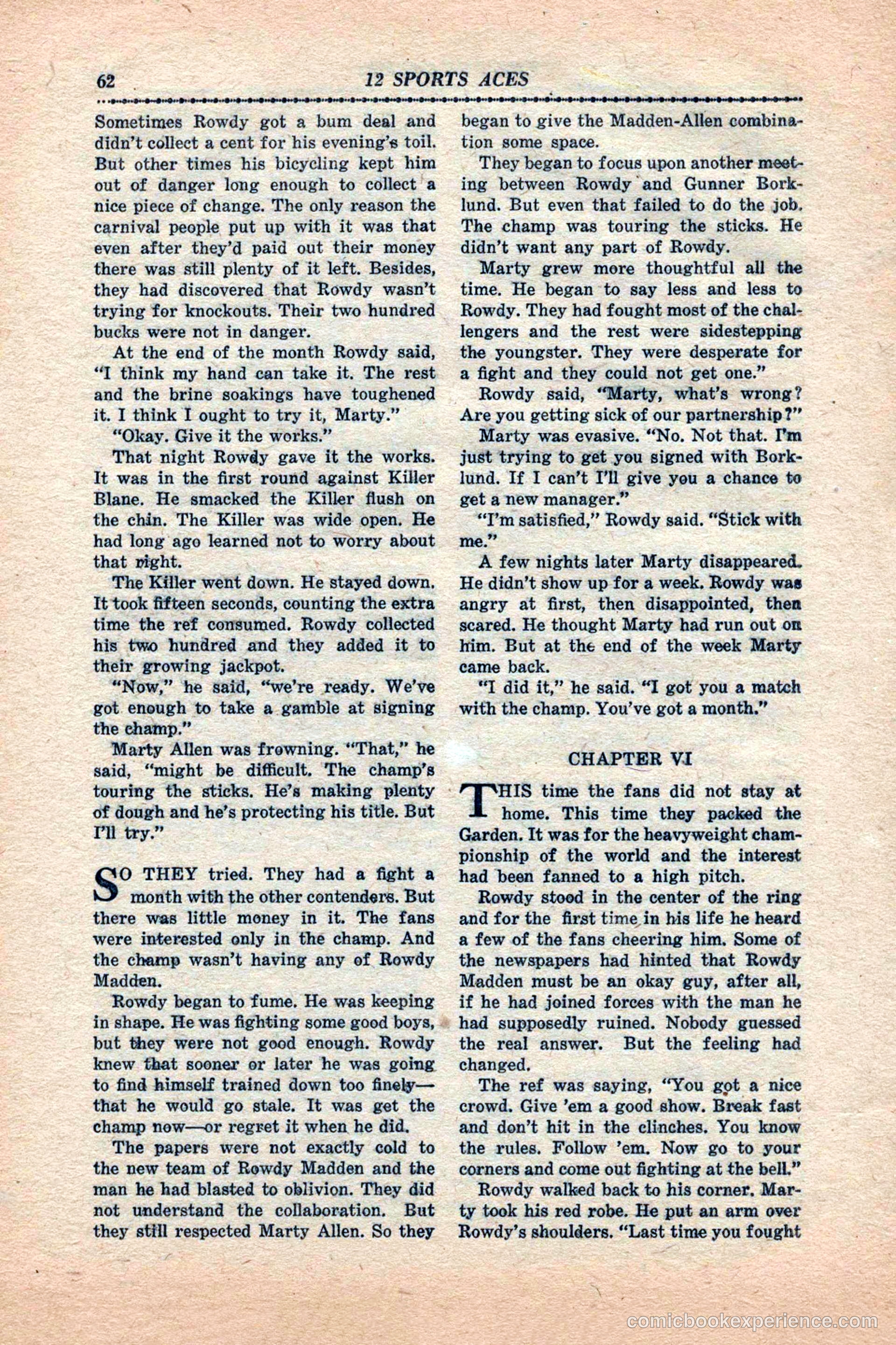 12 Sports Aces, January 1943 — page 64 of 116