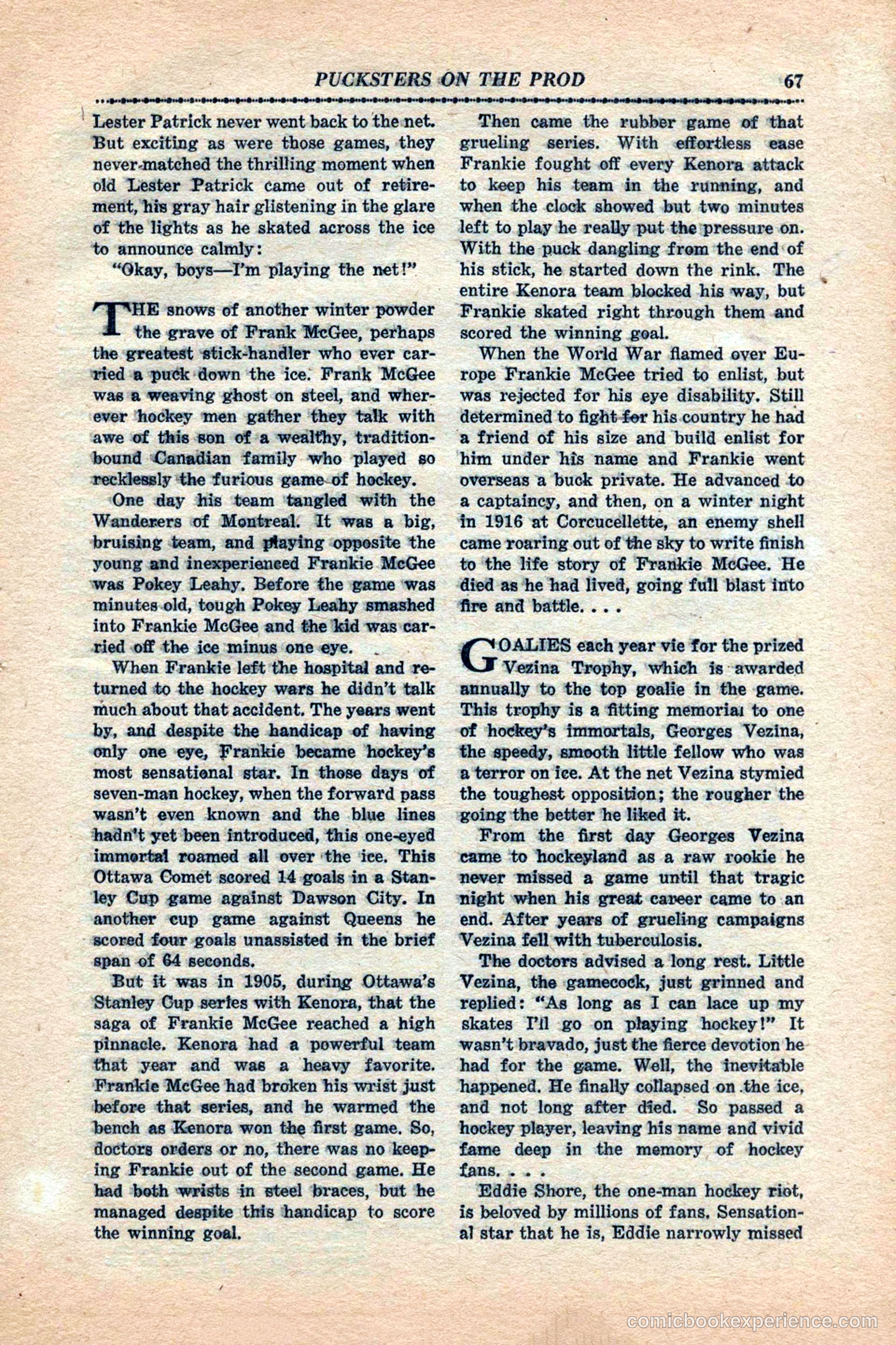 12 Sports Aces, January 1943 — page 69 of 116
