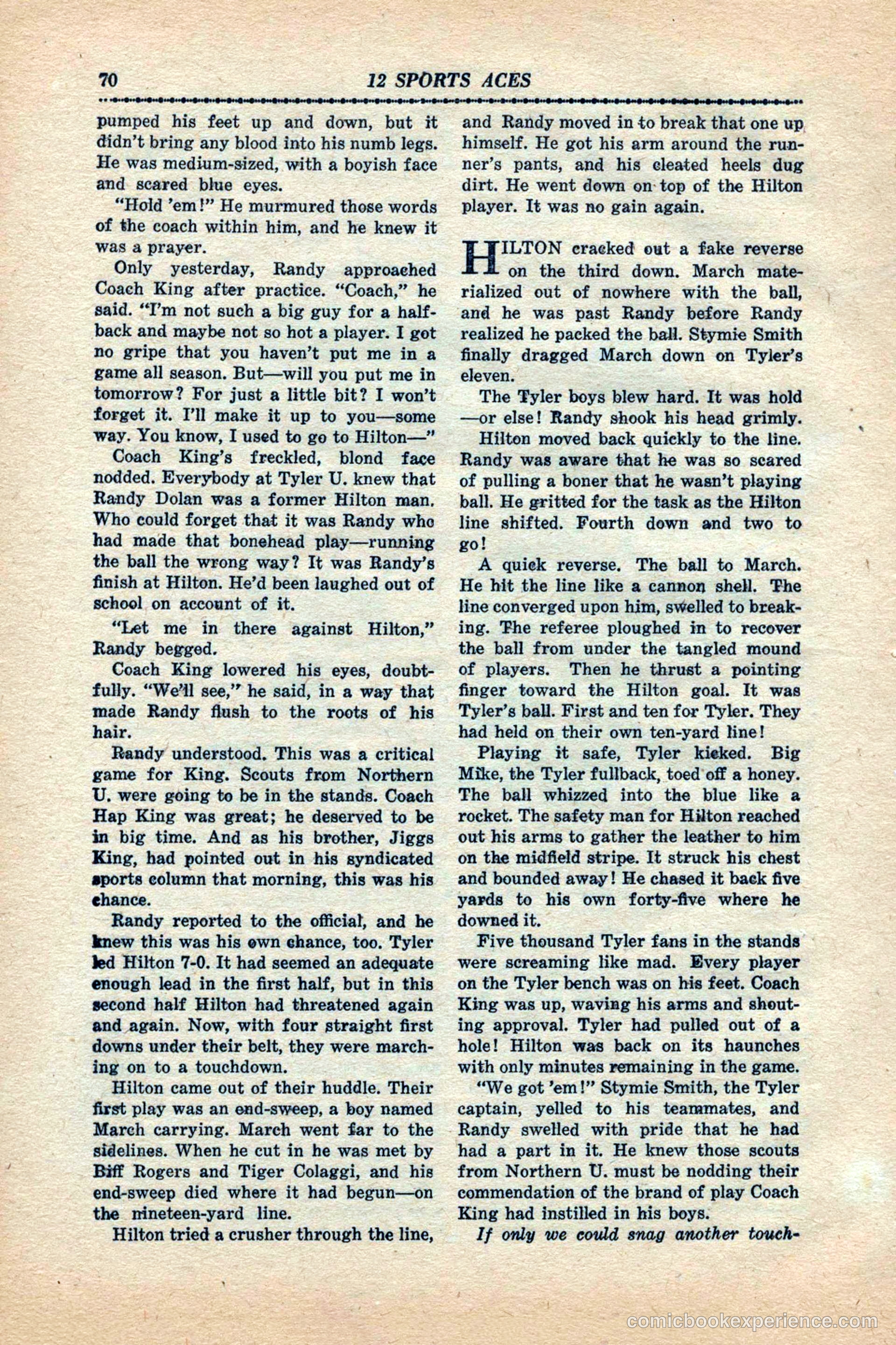12 Sports Aces, January 1943 — page 72 of 116