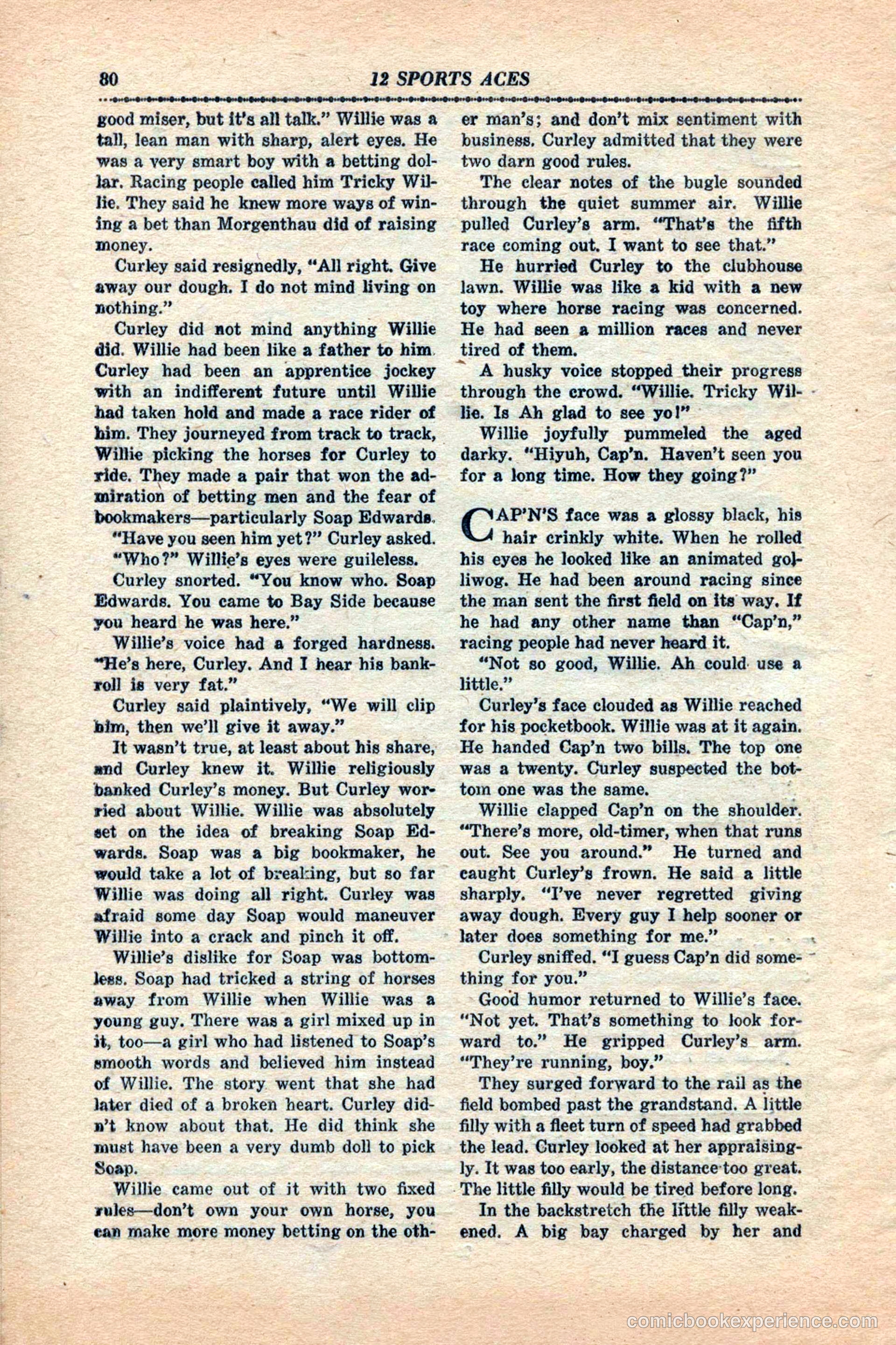 12 Sports Aces, January 1943 — page 82 of 116