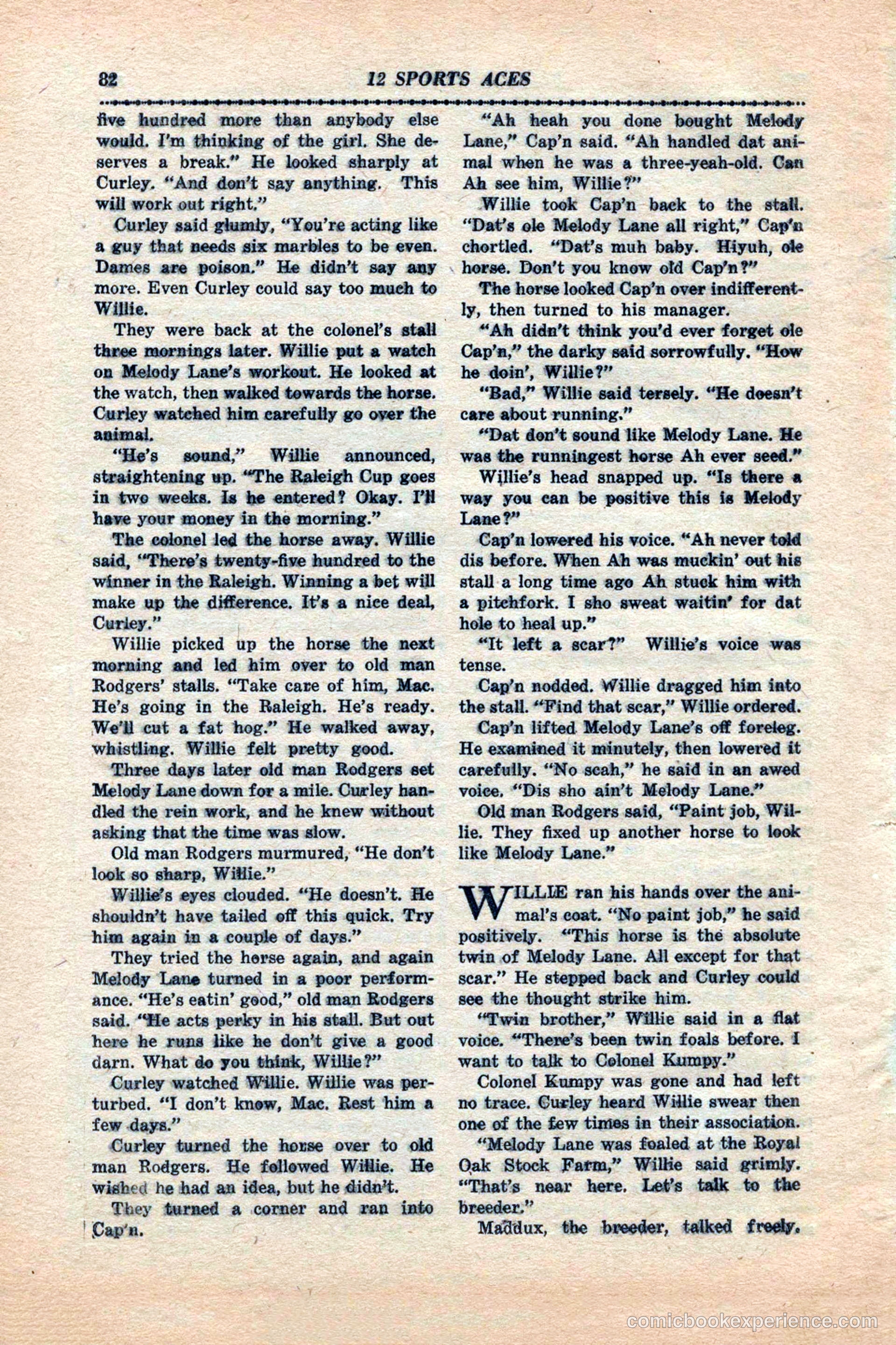12 Sports Aces, January 1943 — page 84 of 116