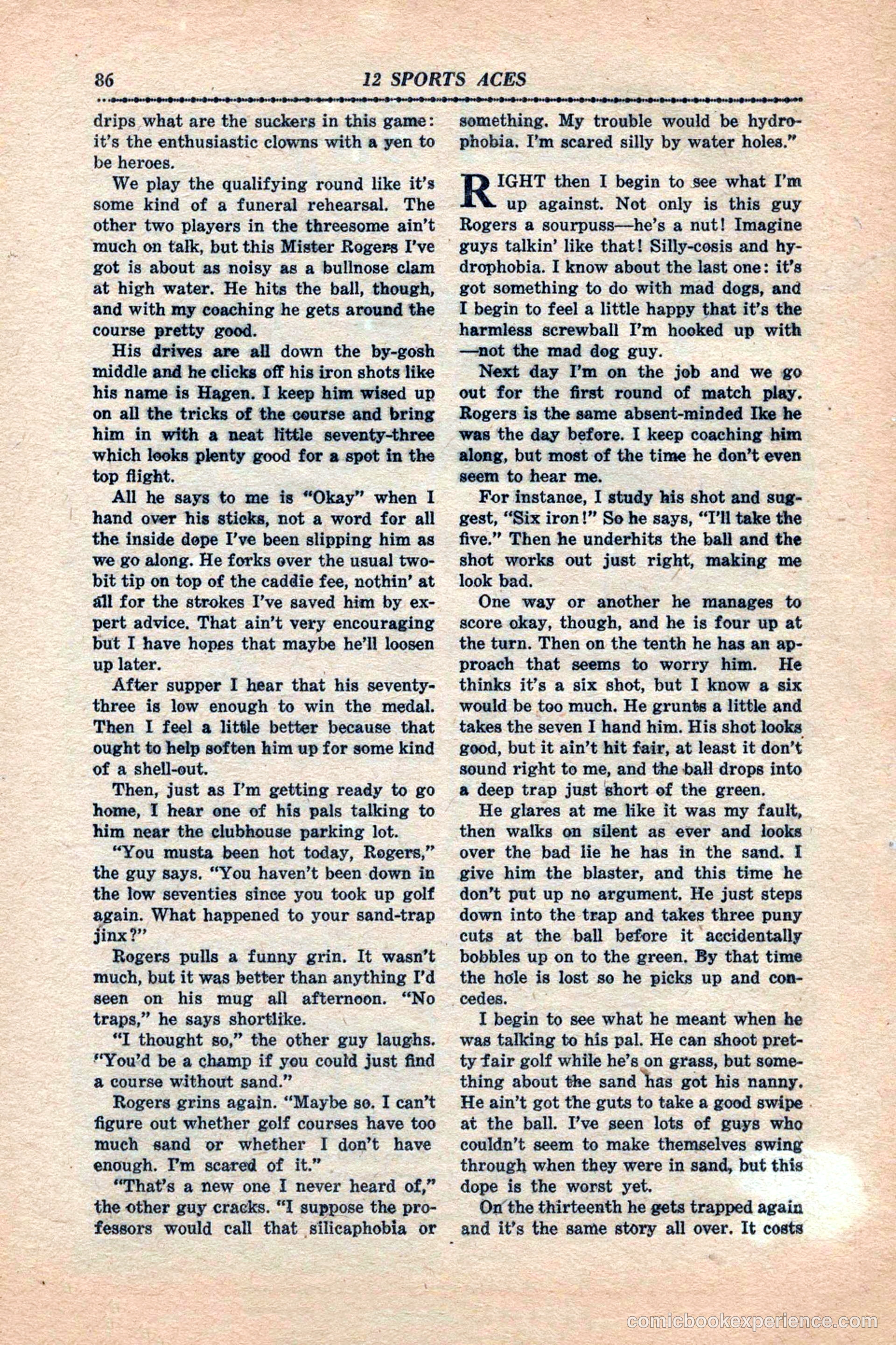 12 Sports Aces, January 1943 — page 88 of 116