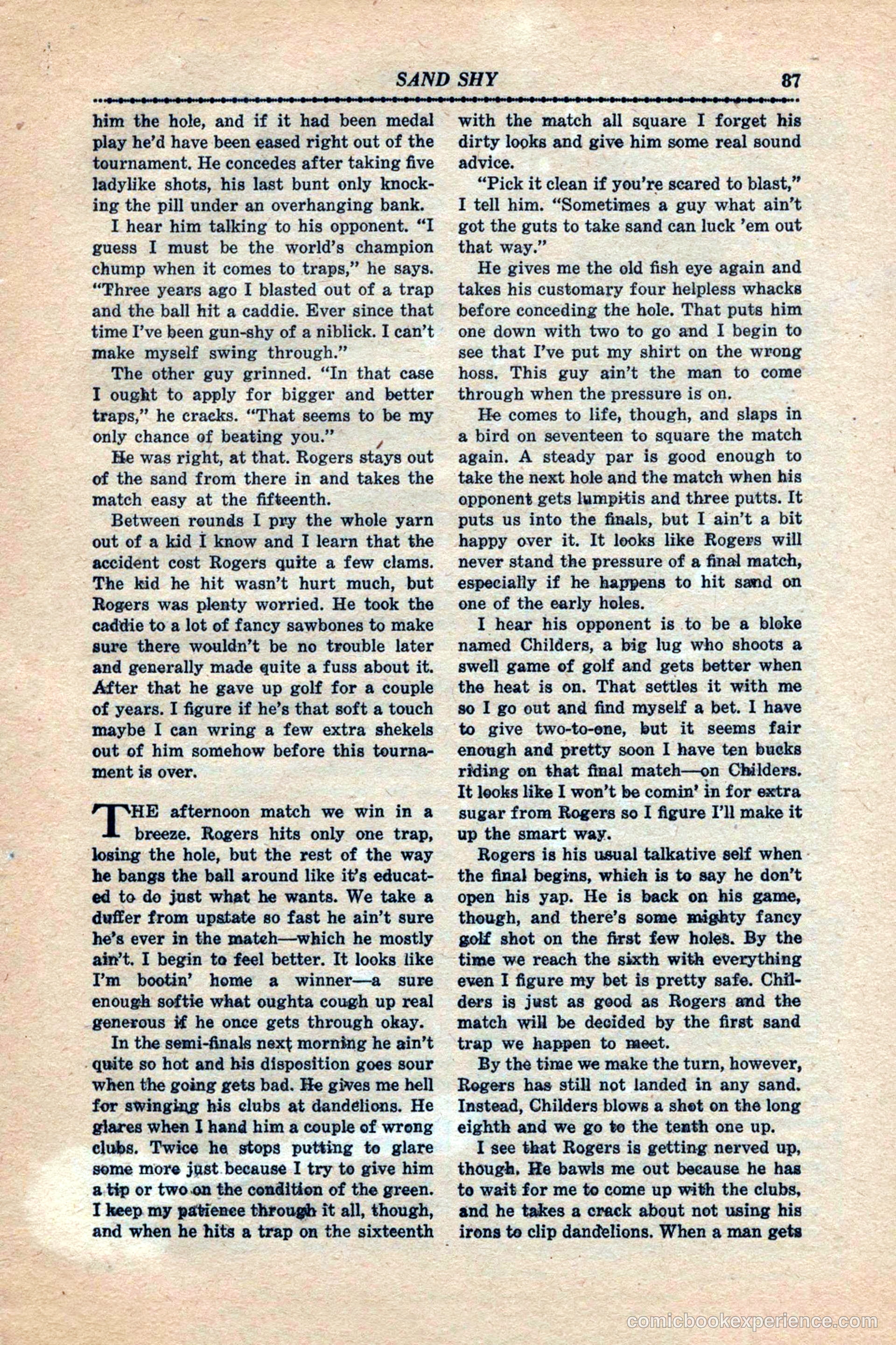 12 Sports Aces, January 1943 — page 89 of 116
