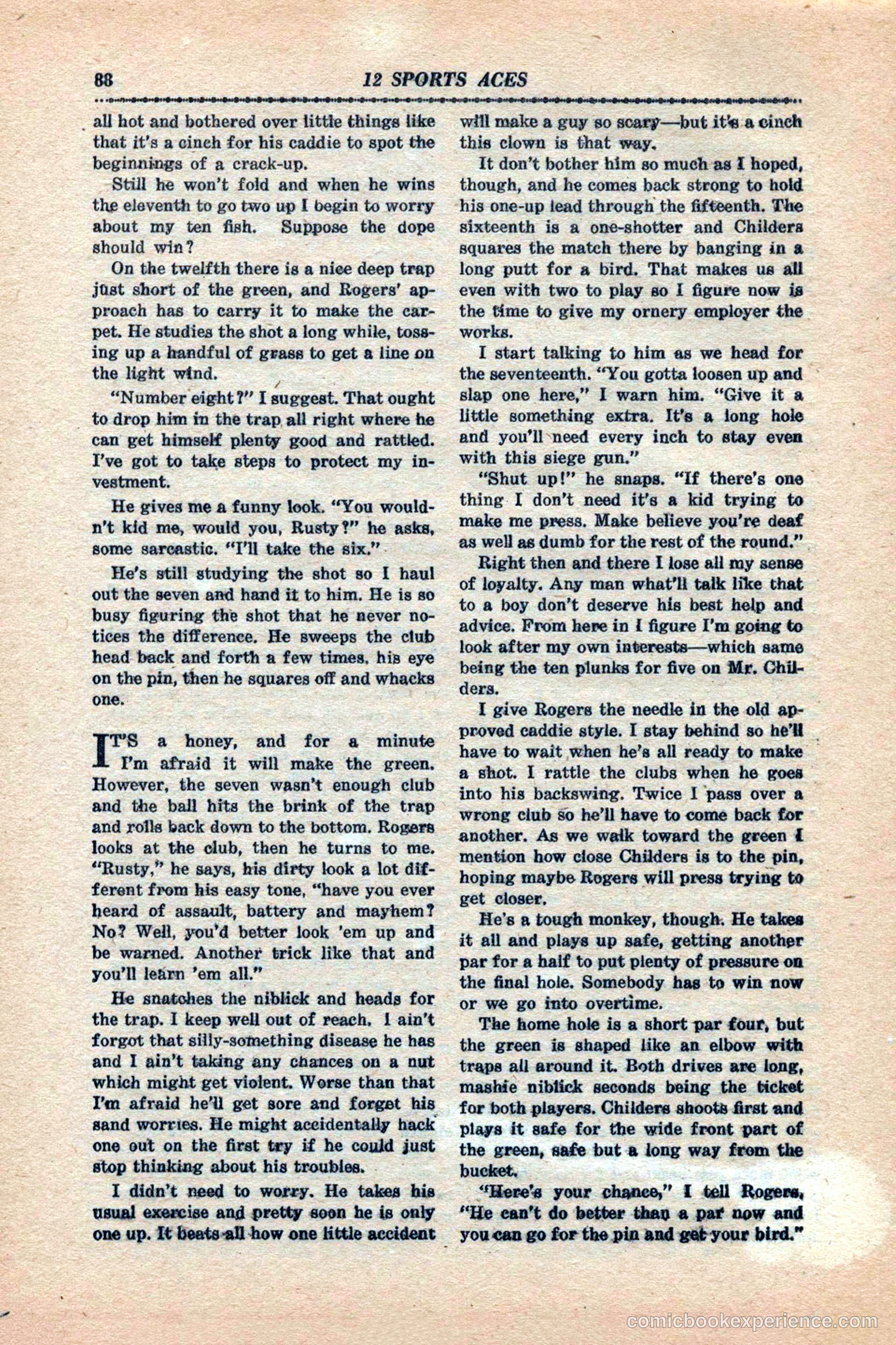 12 Sports Aces, January 1943 — page 90 of 116