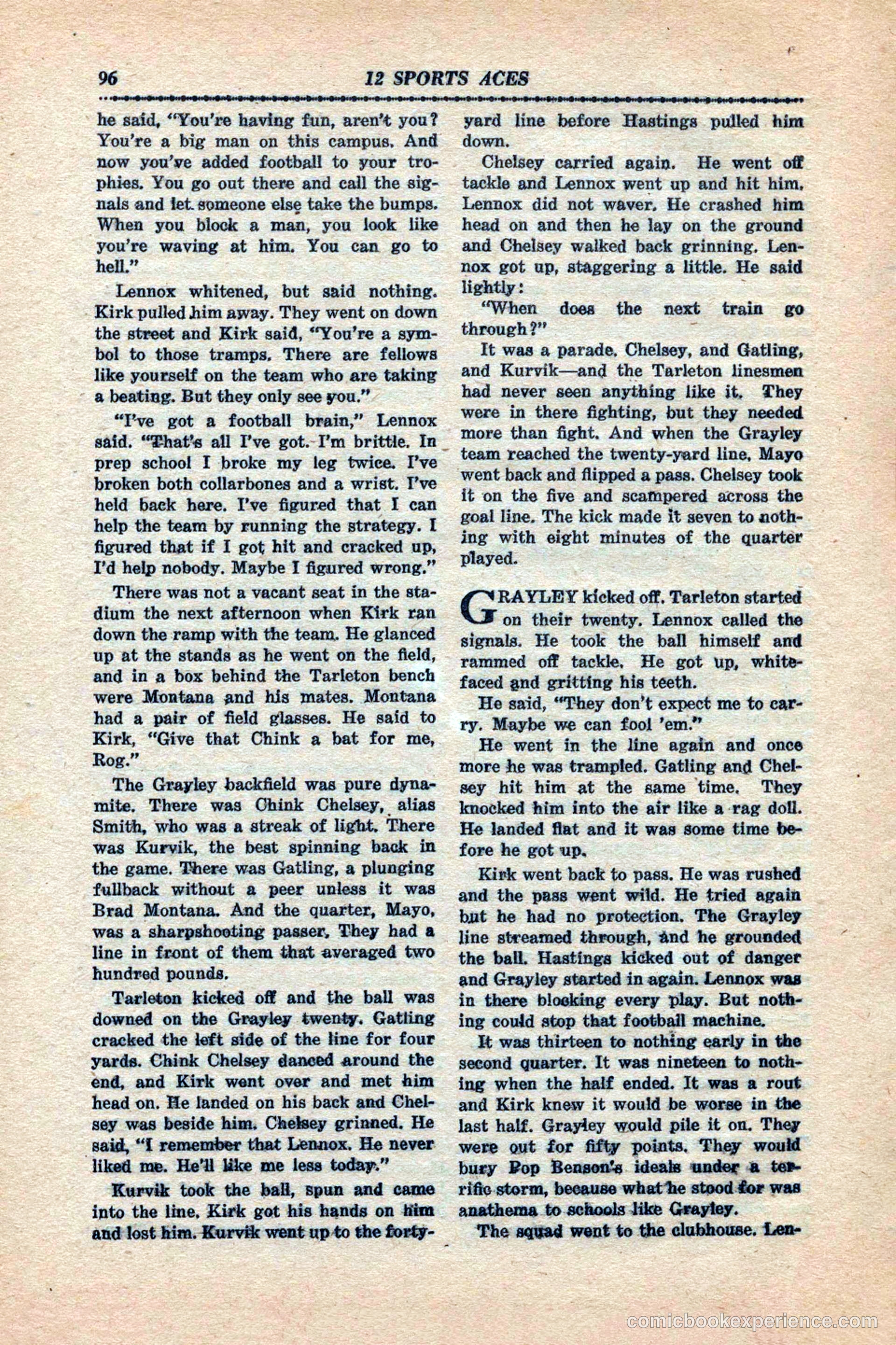 12 Sports Aces, January 1943 — page 98 of 116