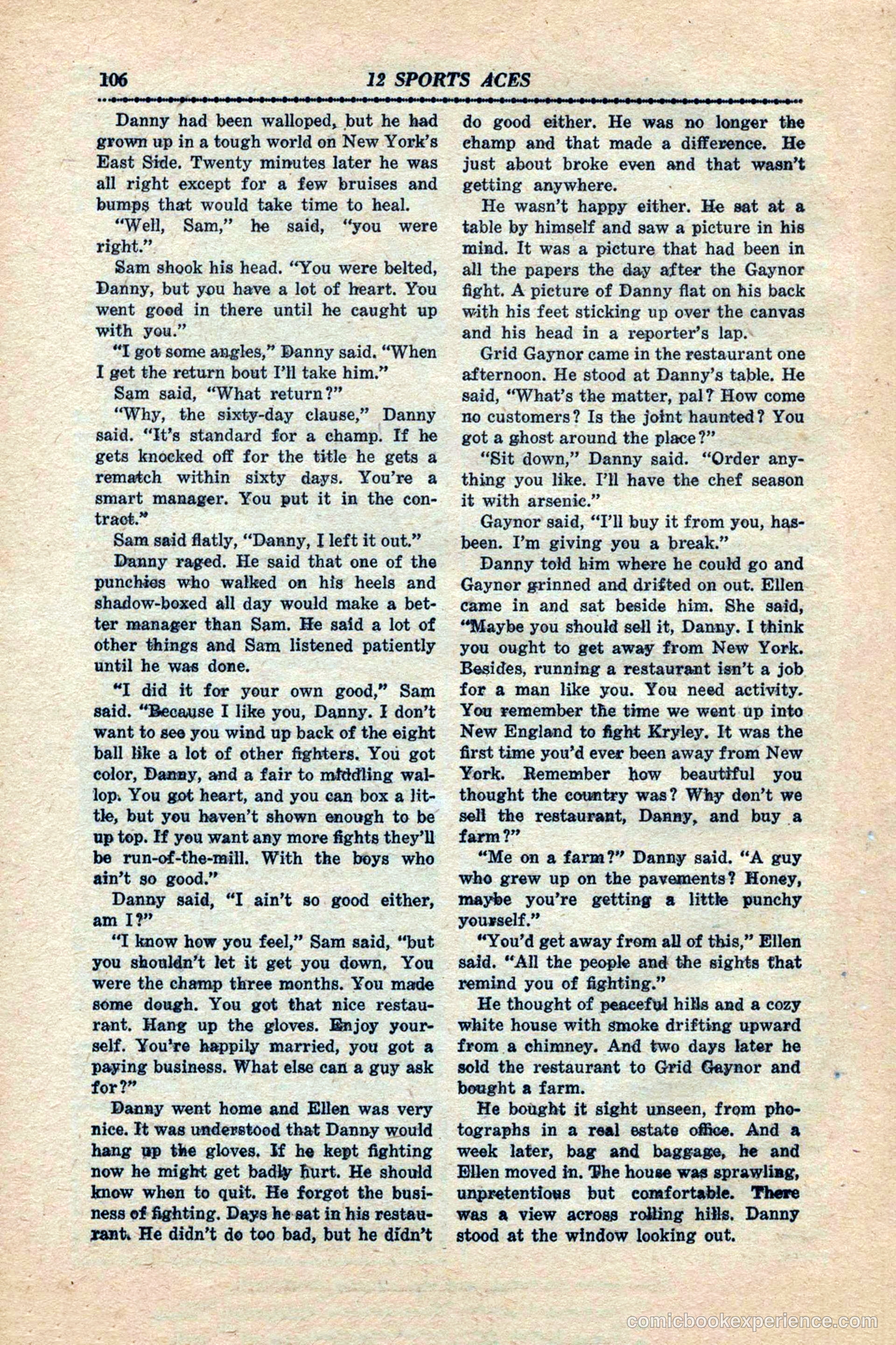 12 Sports Aces, January 1943 — page 108 of 116
