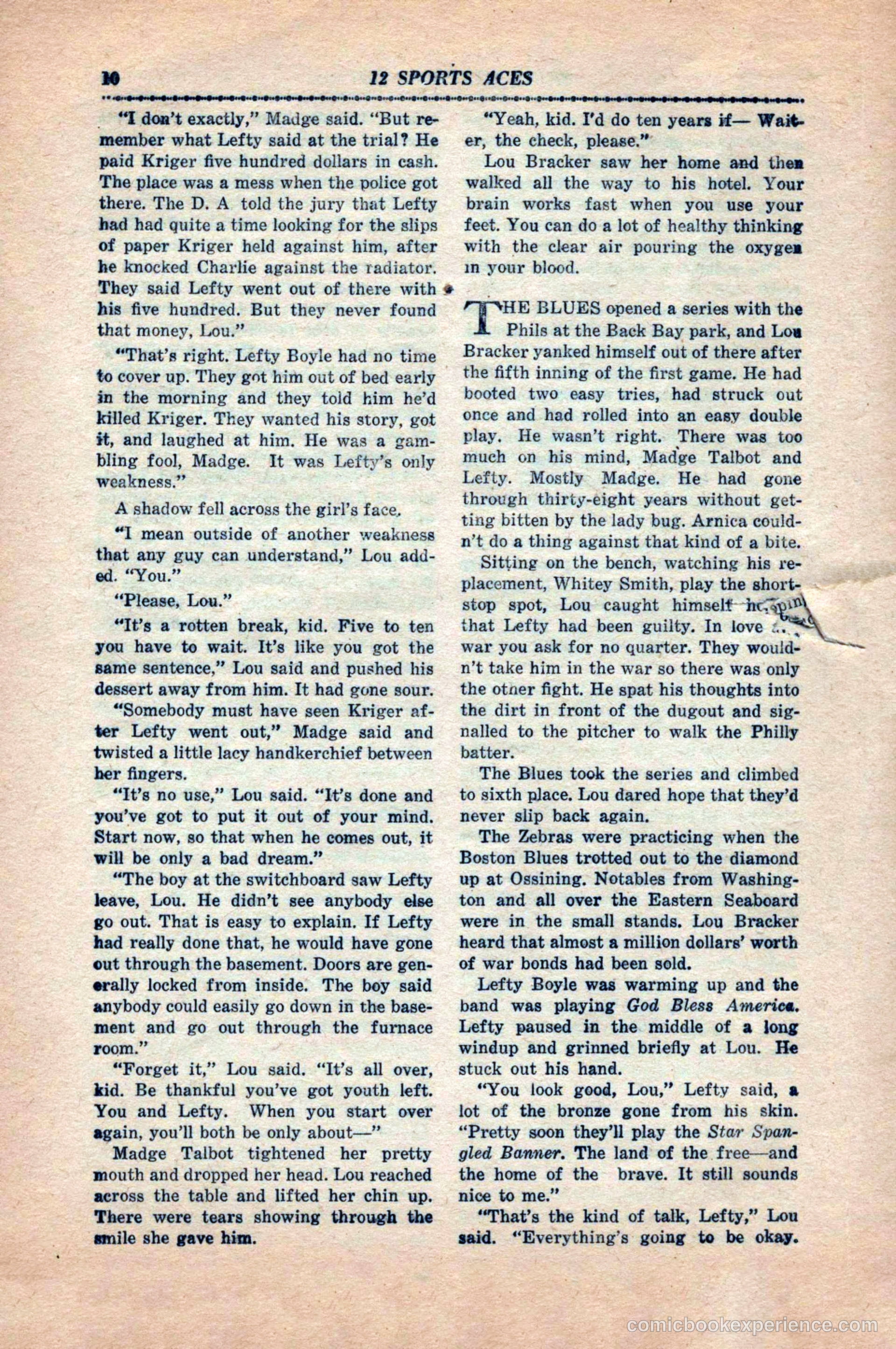 12 Sports Aces, May 1943 — page 12 of 100
