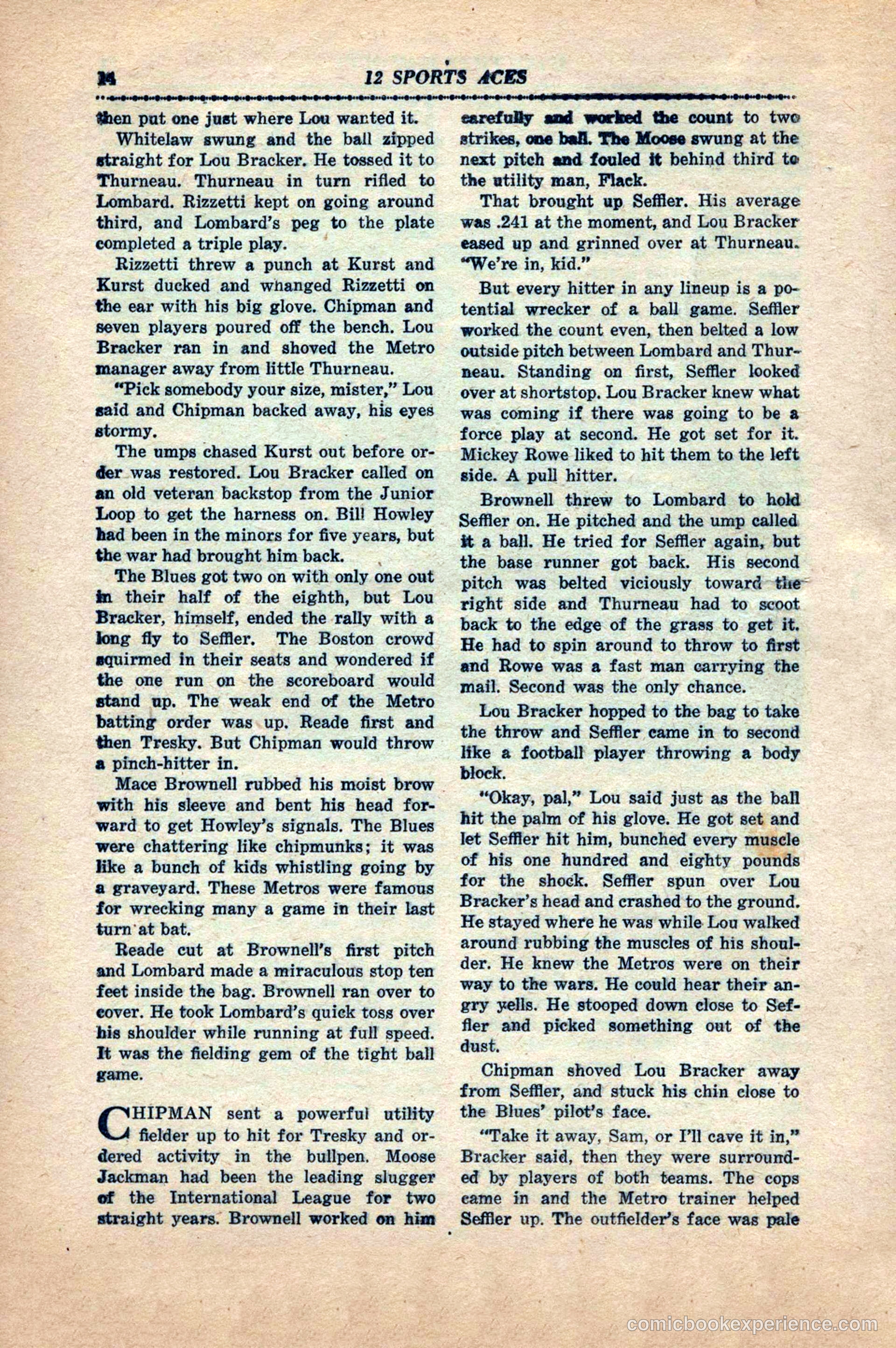 12 Sports Aces, May 1943 — page 16 of 100