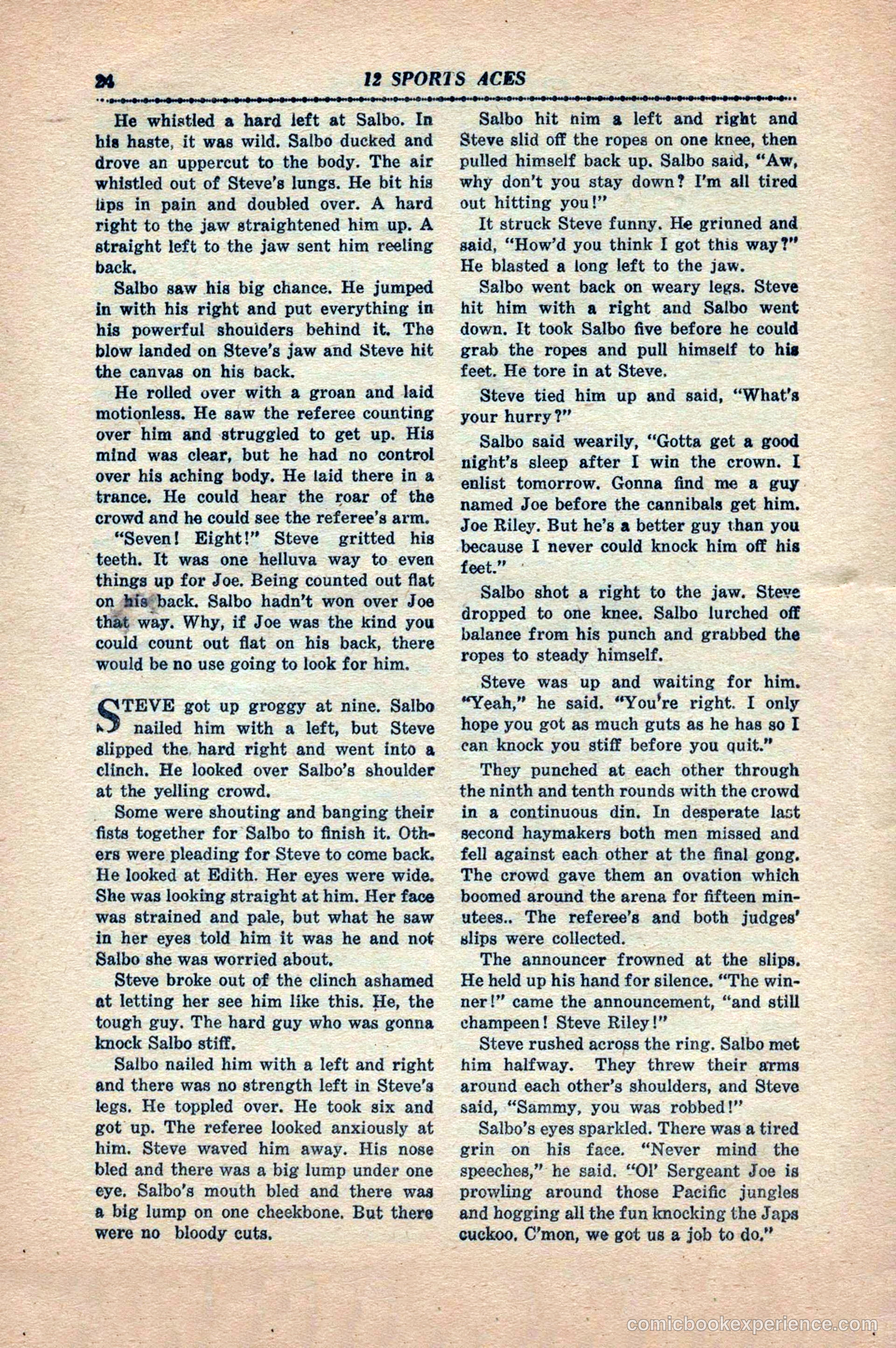 12 Sports Aces, May 1943 — page 26 of 100