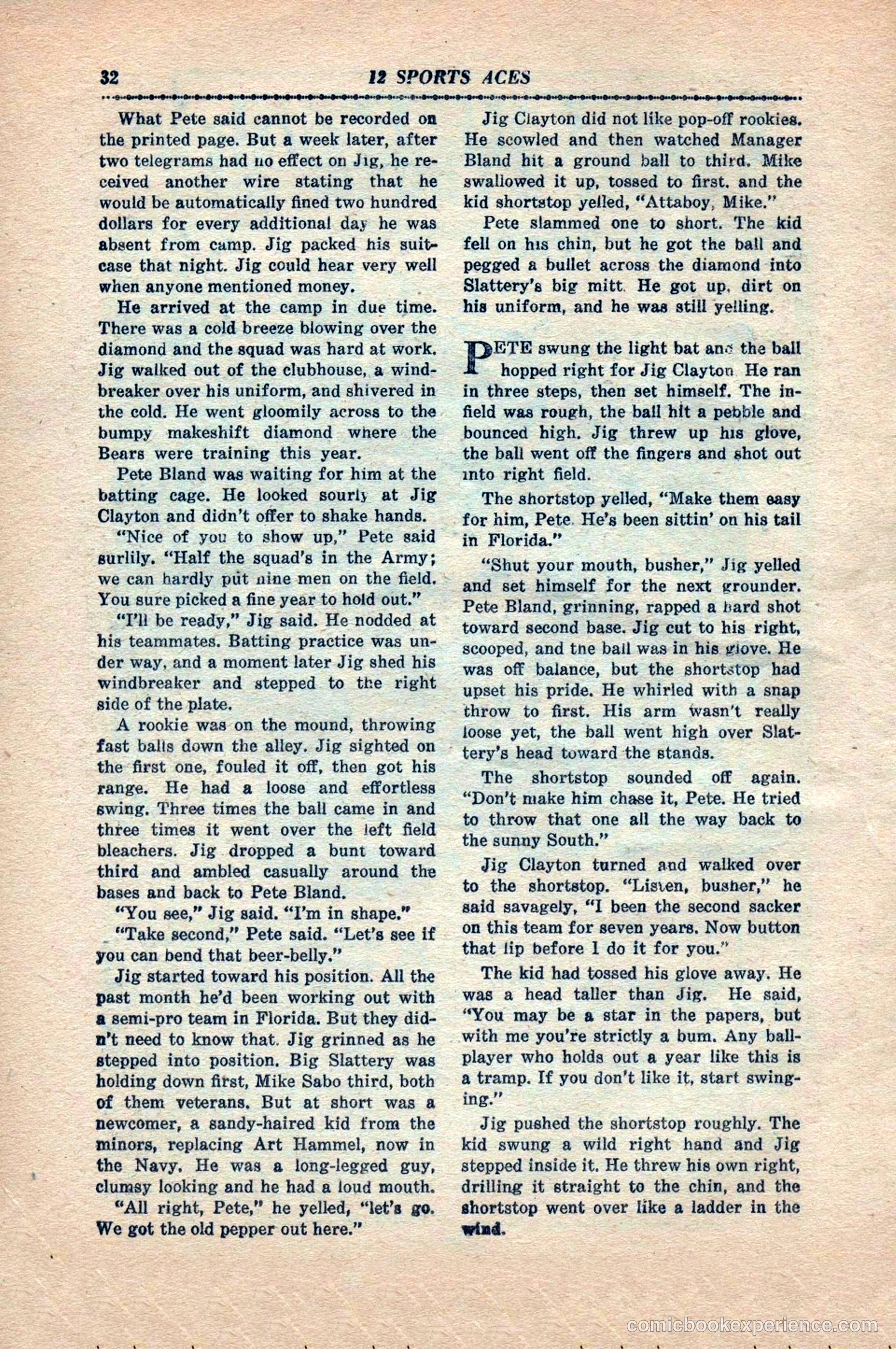 12 Sports Aces, May 1943 — page 34 of 100