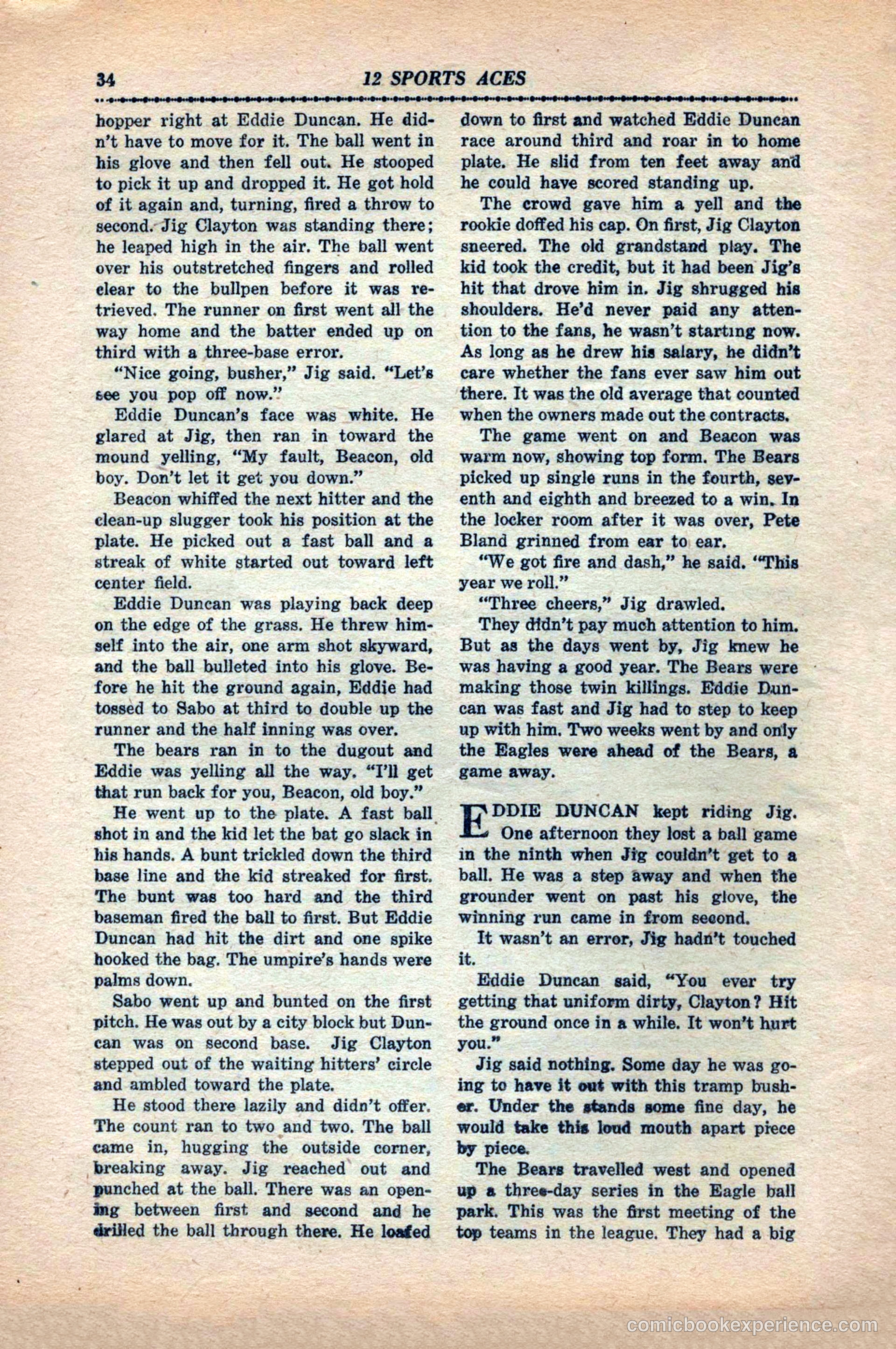 12 Sports Aces, May 1943 — page 36 of 100