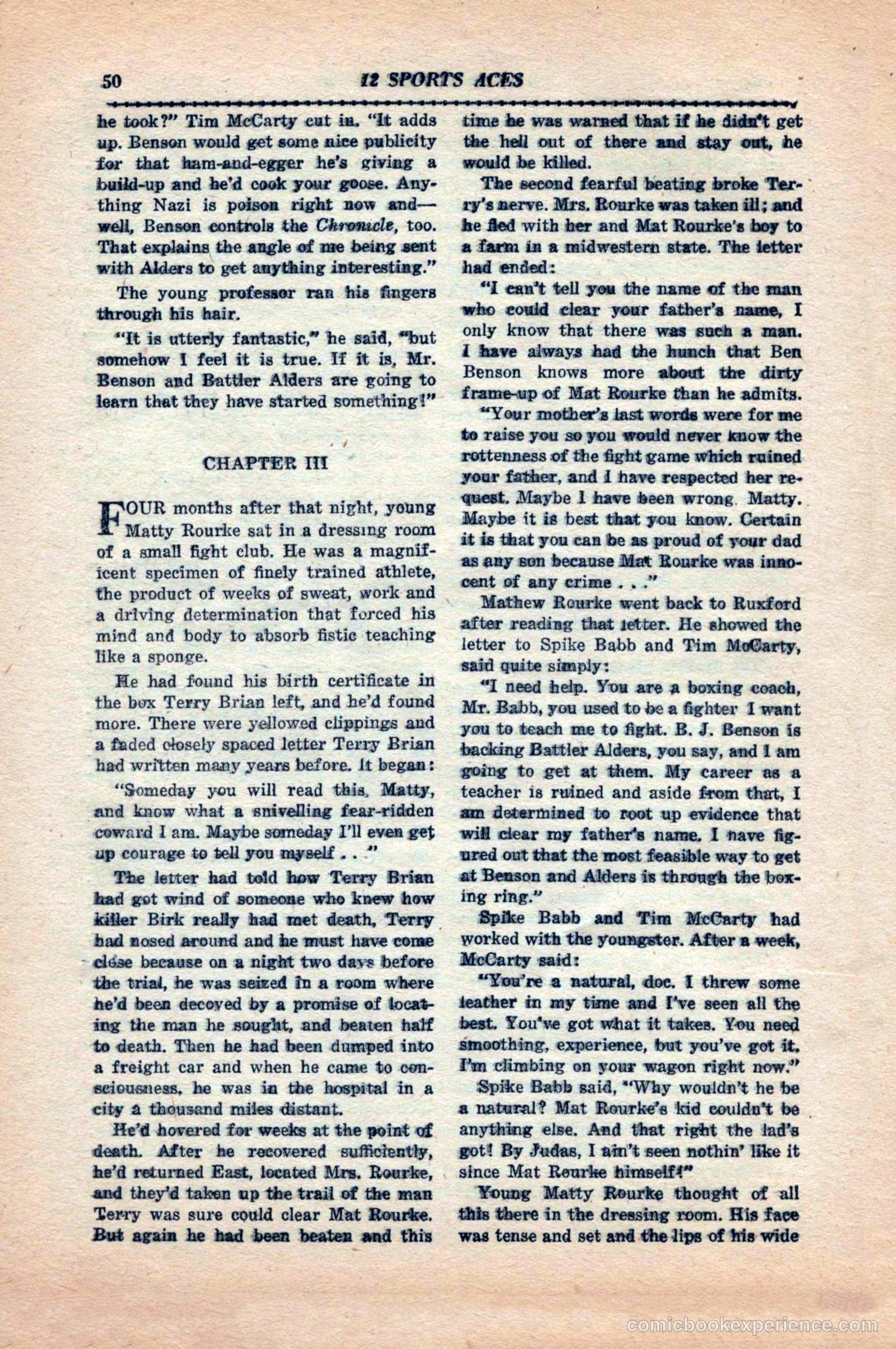 12 Sports Aces, May 1943 — page 52 of 100