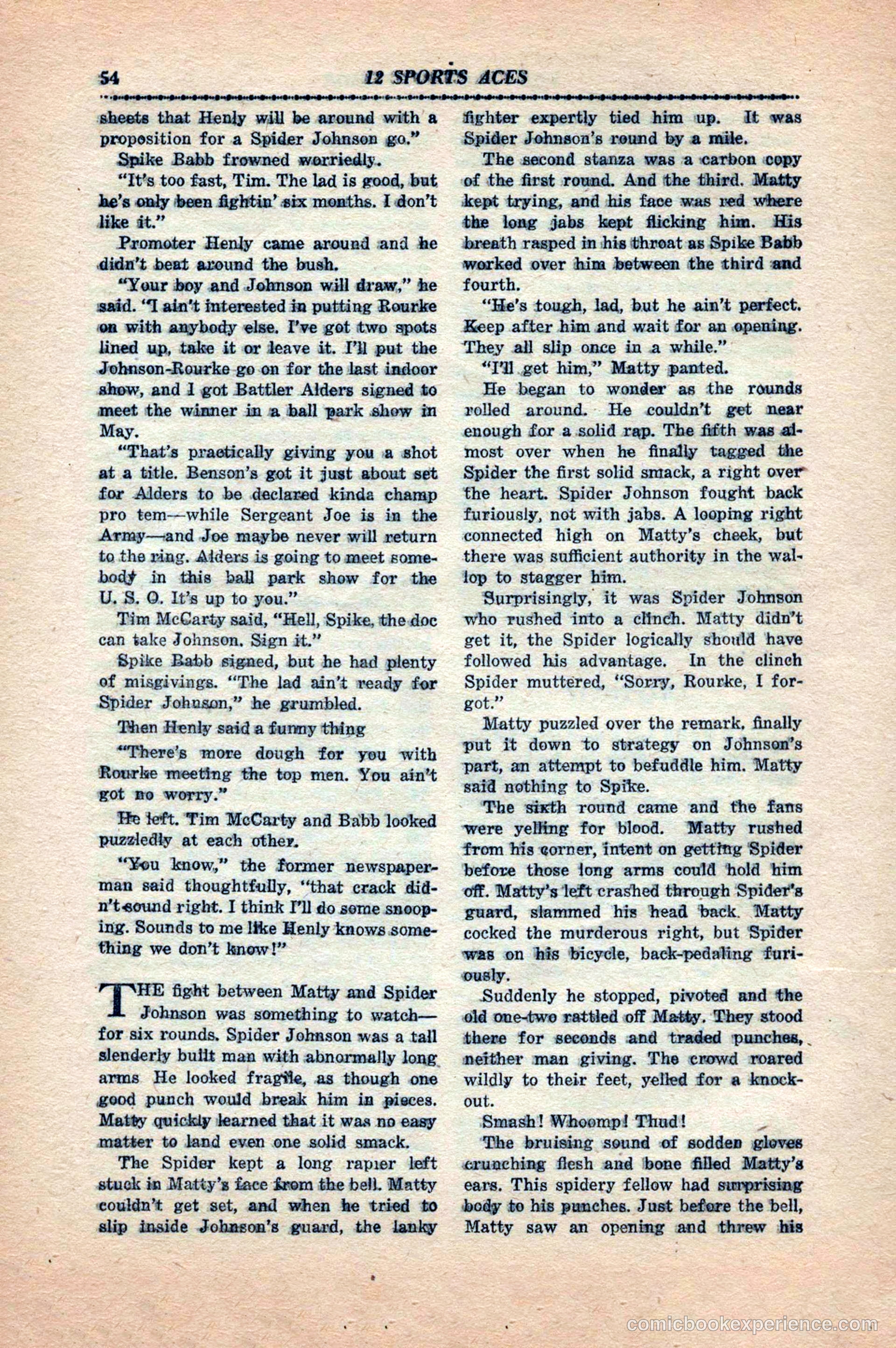 12 Sports Aces, May 1943 — page 56 of 100