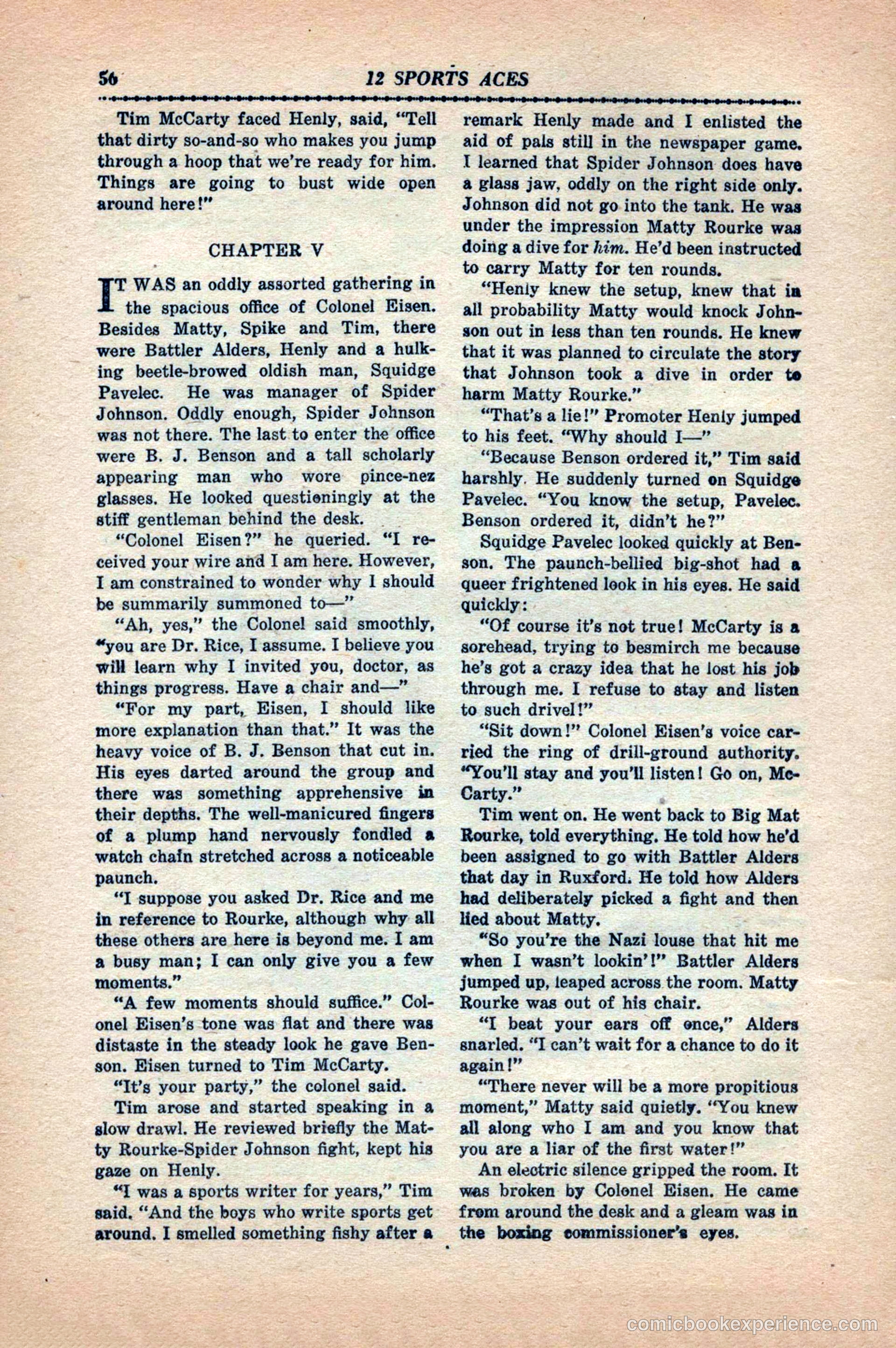12 Sports Aces, May 1943 — page 58 of 100