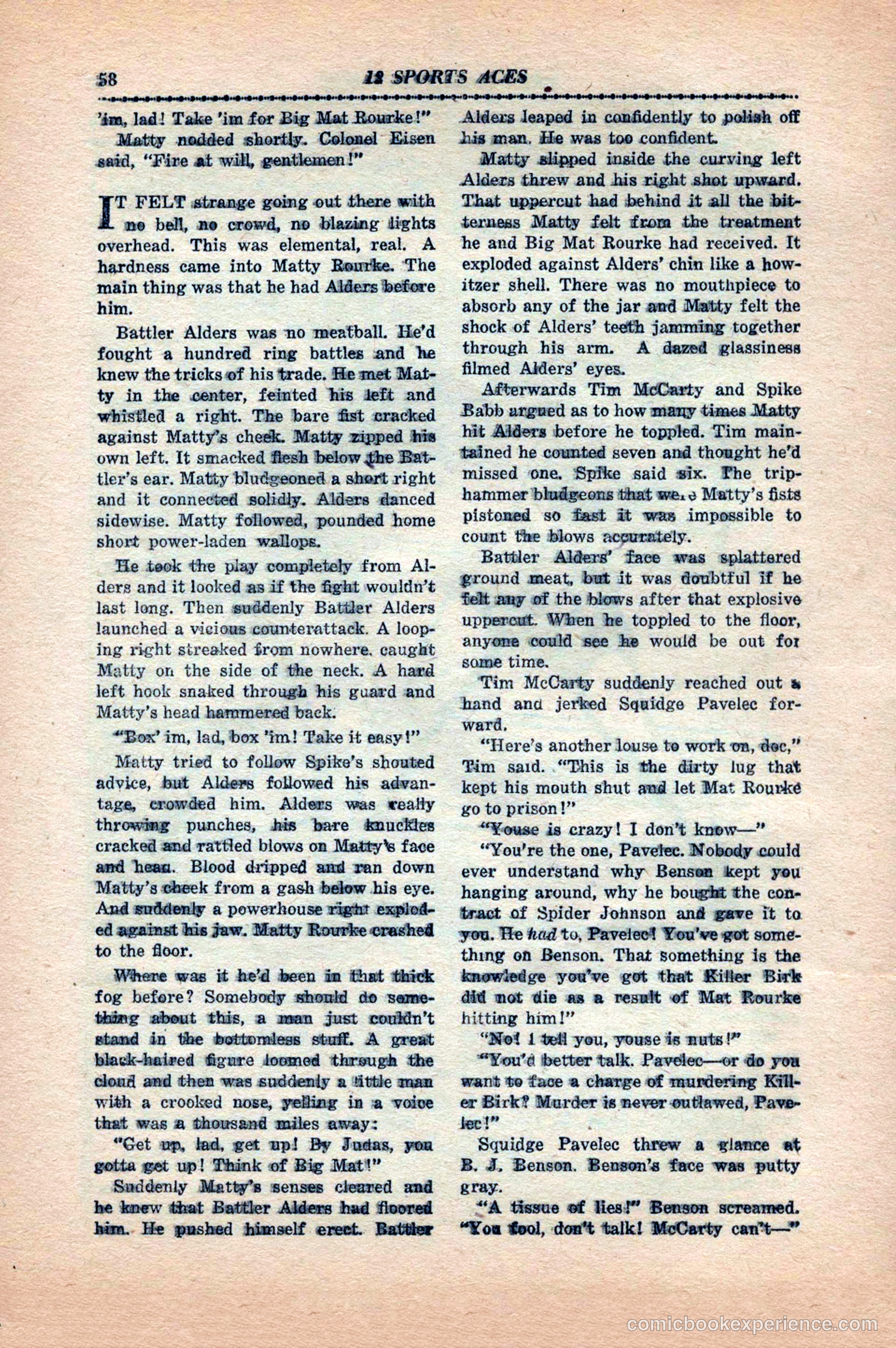 12 Sports Aces, May 1943 — page 60 of 100