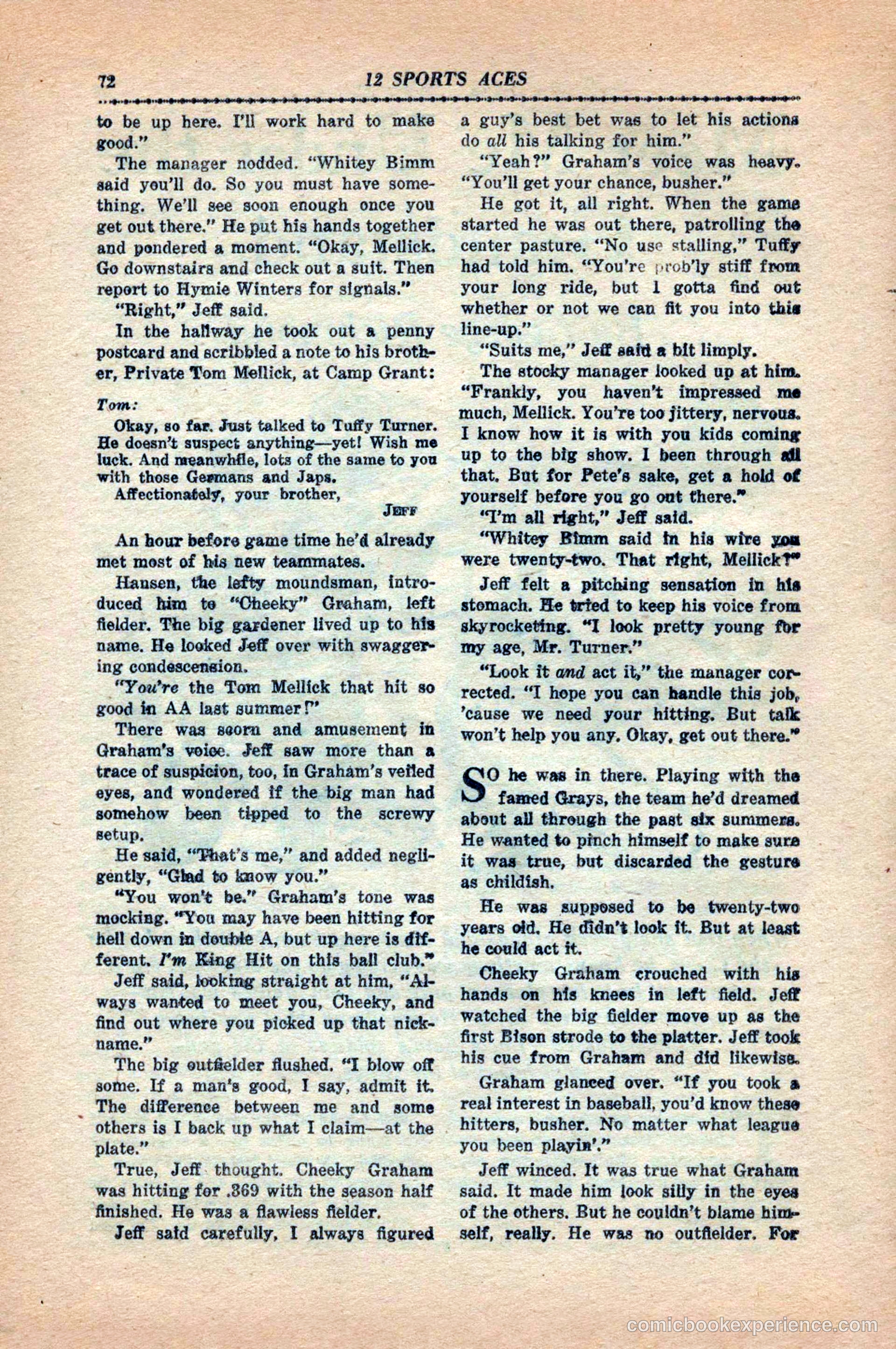 12 Sports Aces, May 1943 — page 74 of 100