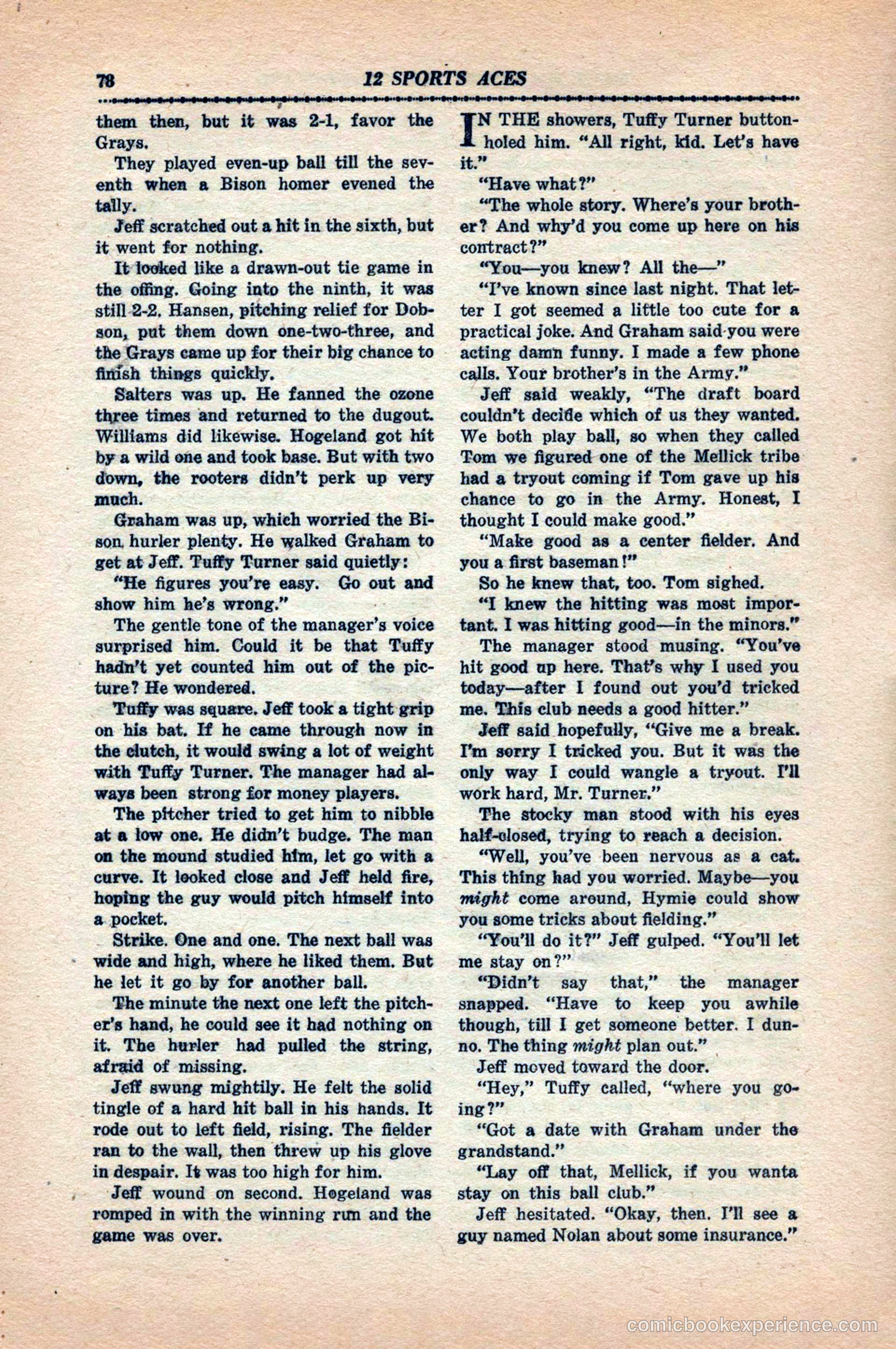 12 Sports Aces, May 1943 — page 80 of 100
