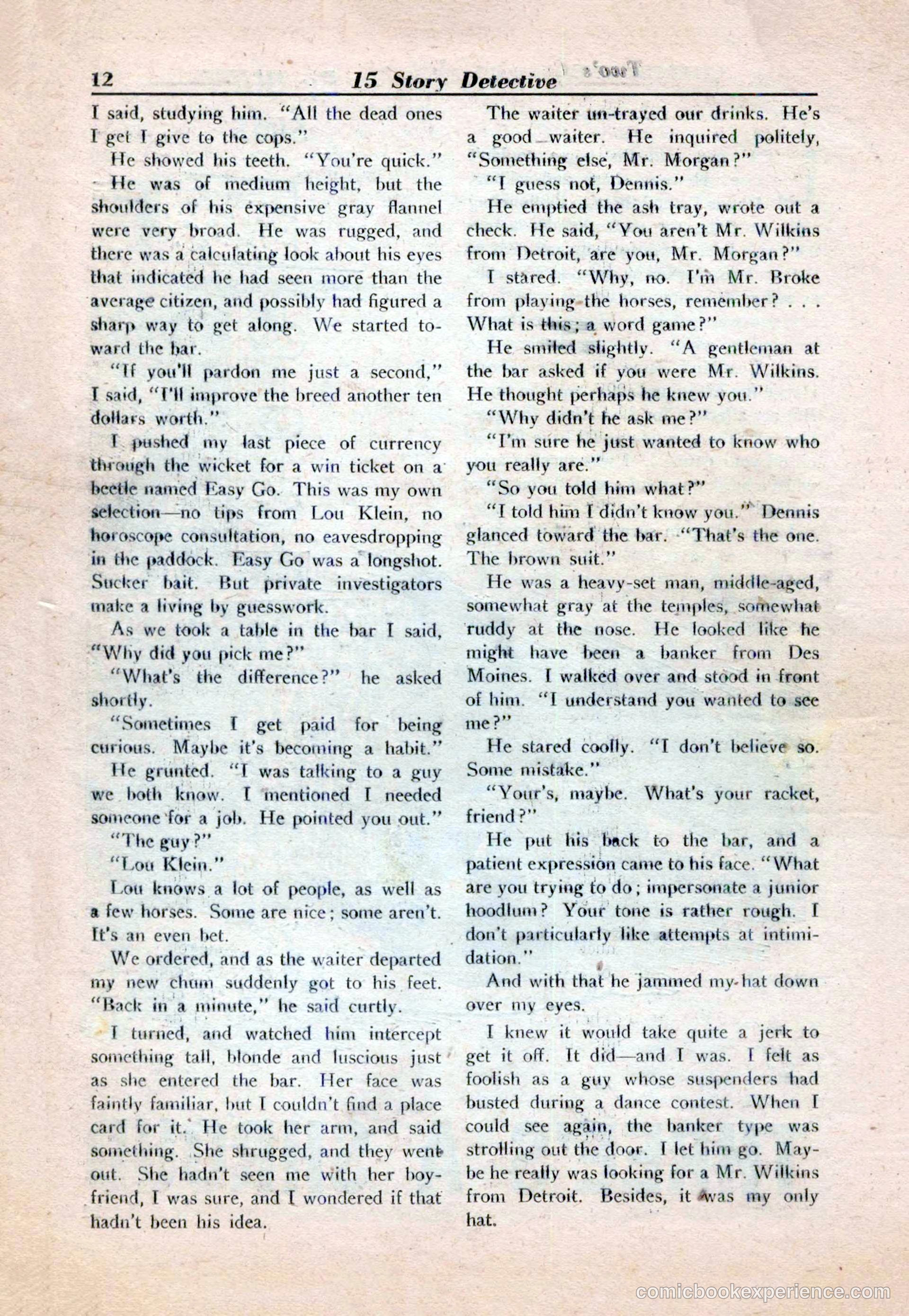 15 Story Detective, April 1950 — page 12 of 132