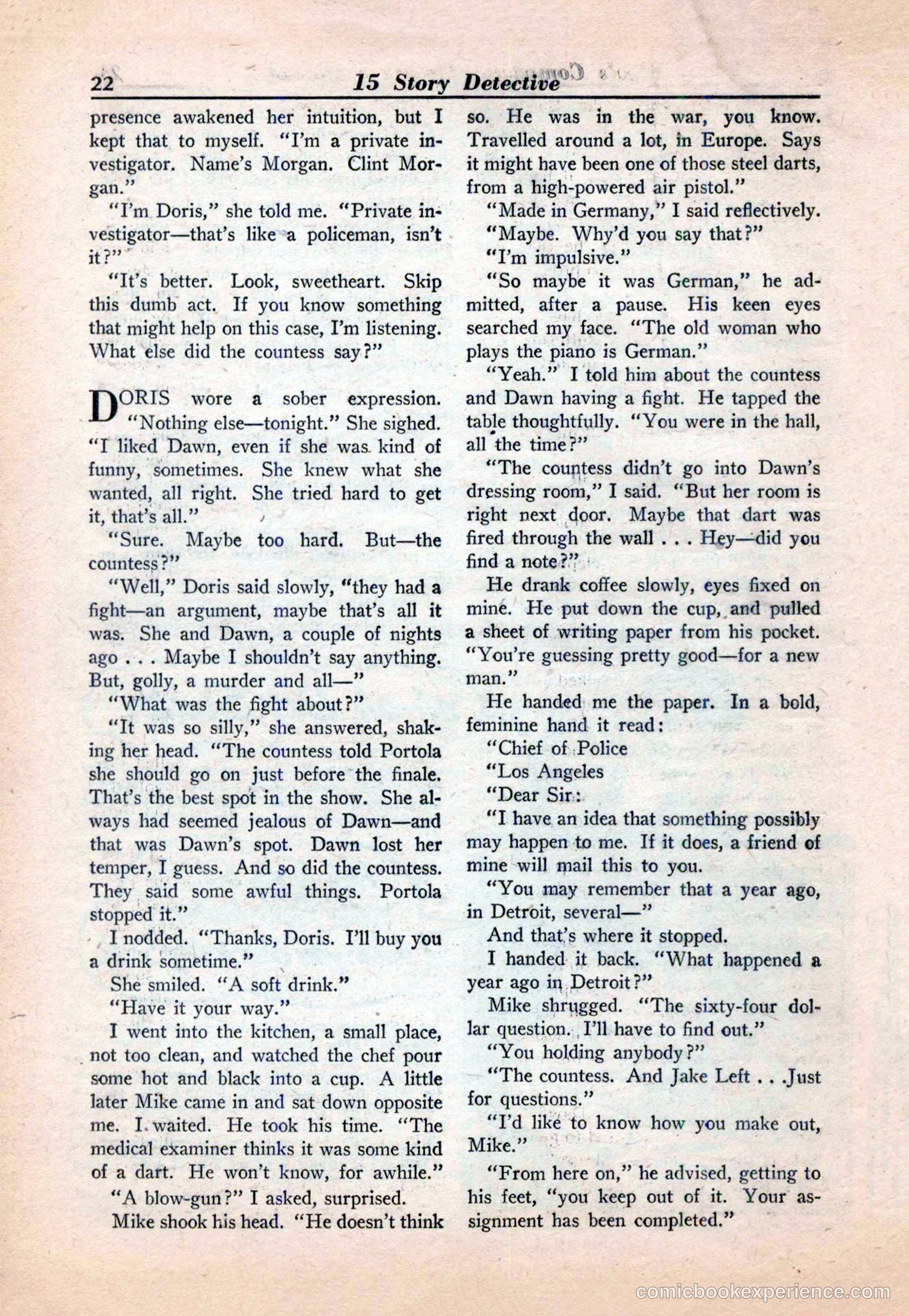 15 Story Detective, April 1950 — page 22 of 132