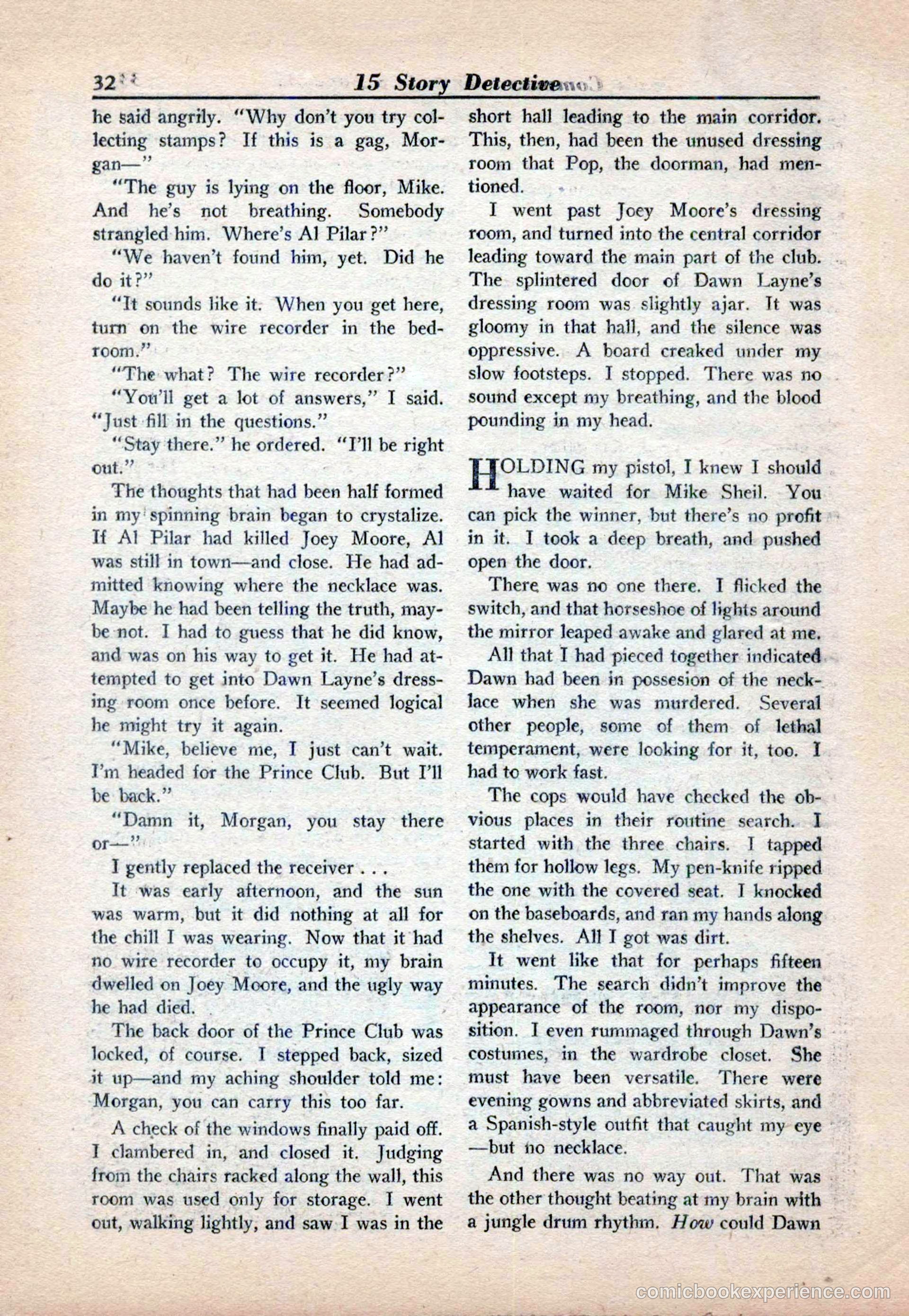 15 Story Detective, April 1950 — page 32 of 132