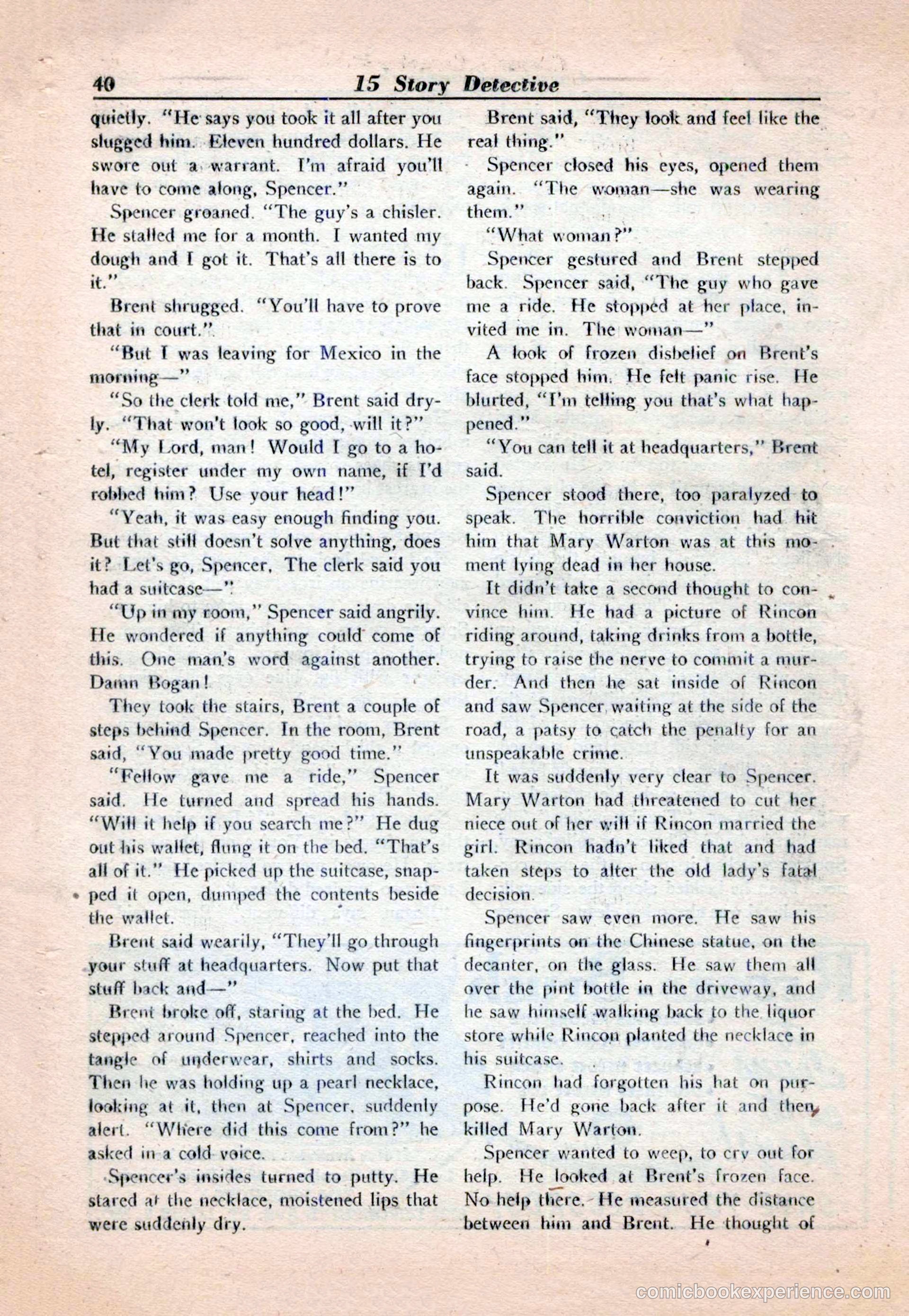 15 Story Detective, April 1950 — page 40 of 132