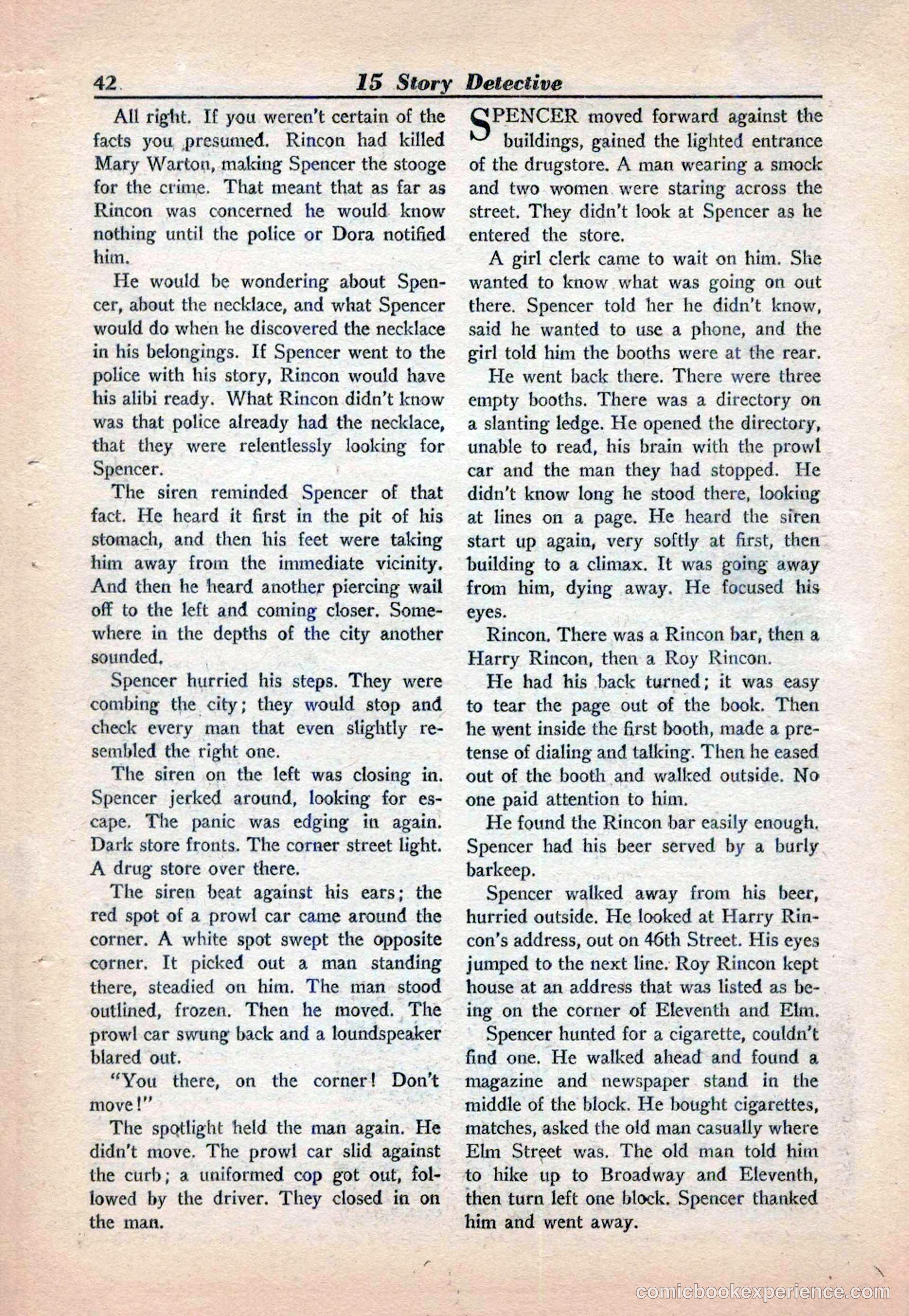 15 Story Detective, April 1950 — page 42 of 132