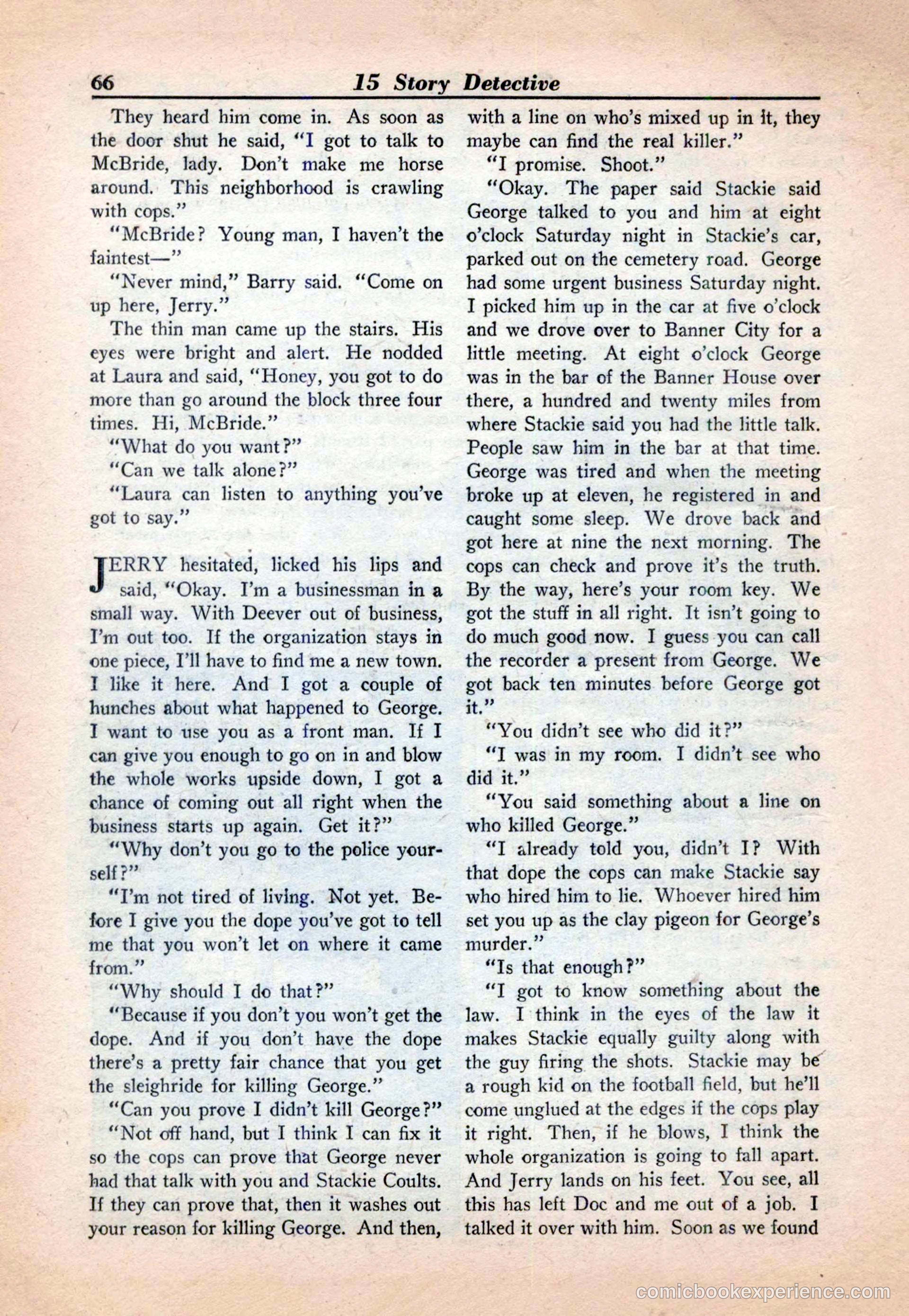 15 Story Detective, April 1950 — page 66 of 132