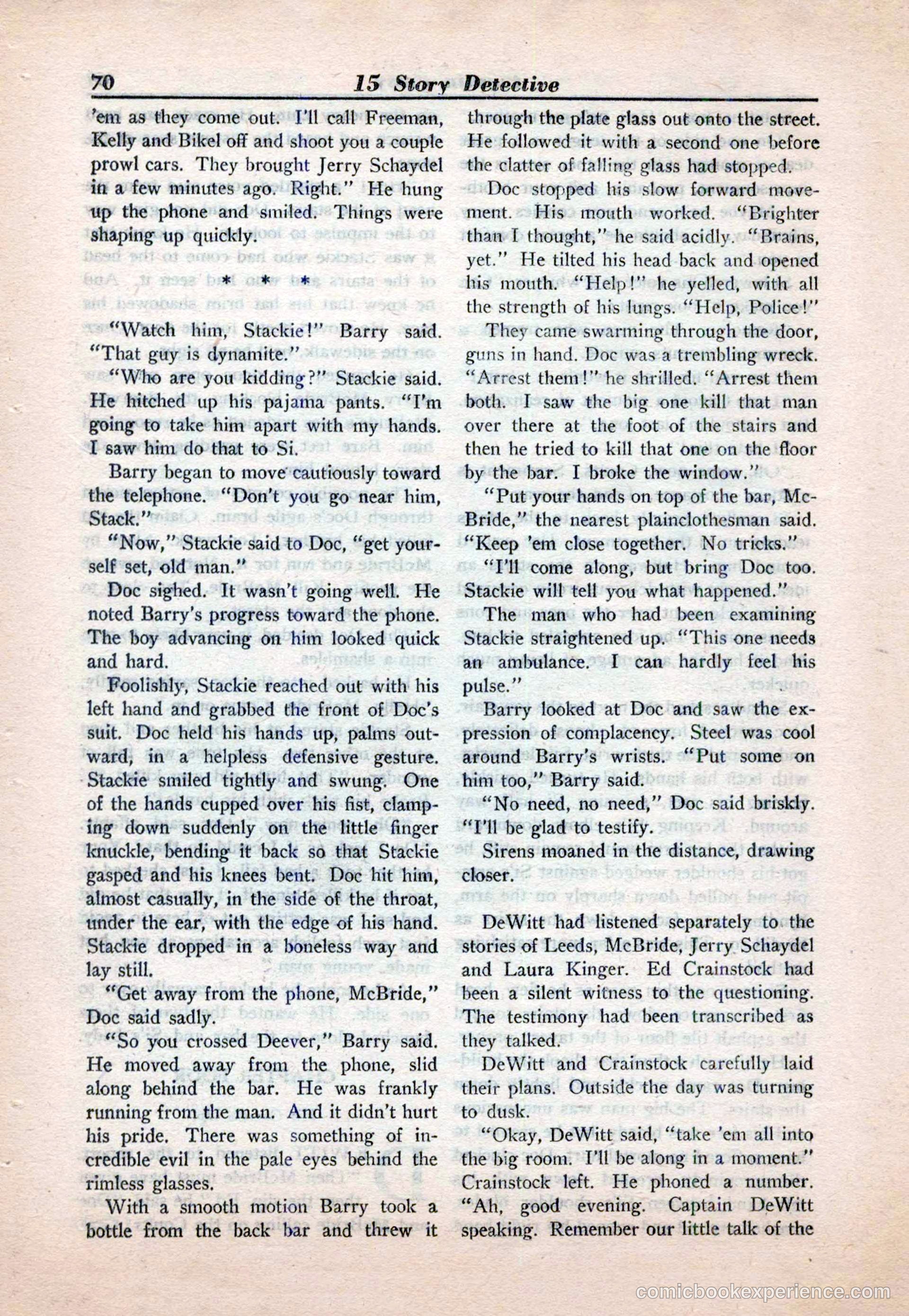 15 Story Detective, April 1950 — page 70 of 132