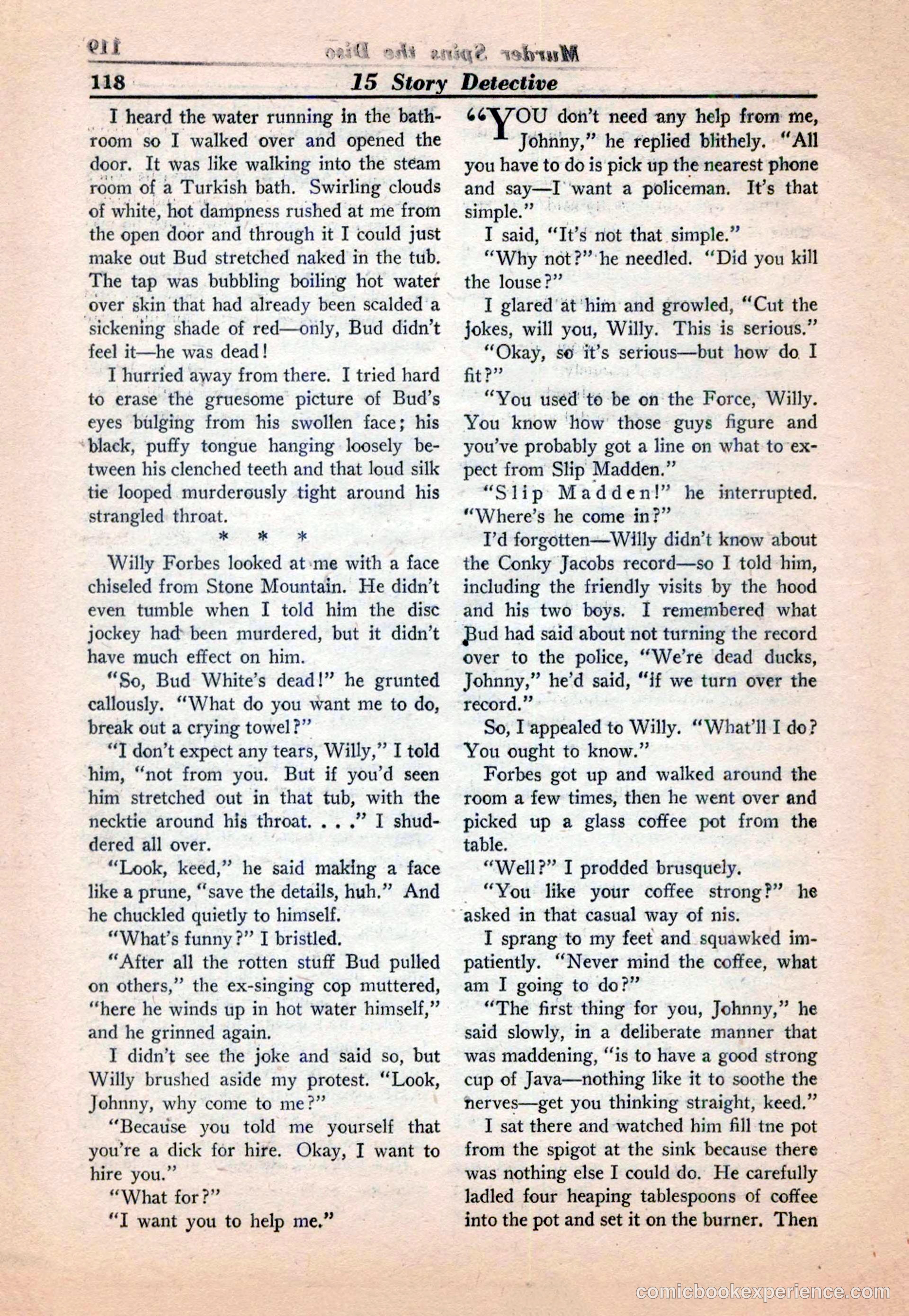 15 Story Detective, April 1950 — page 118 of 132